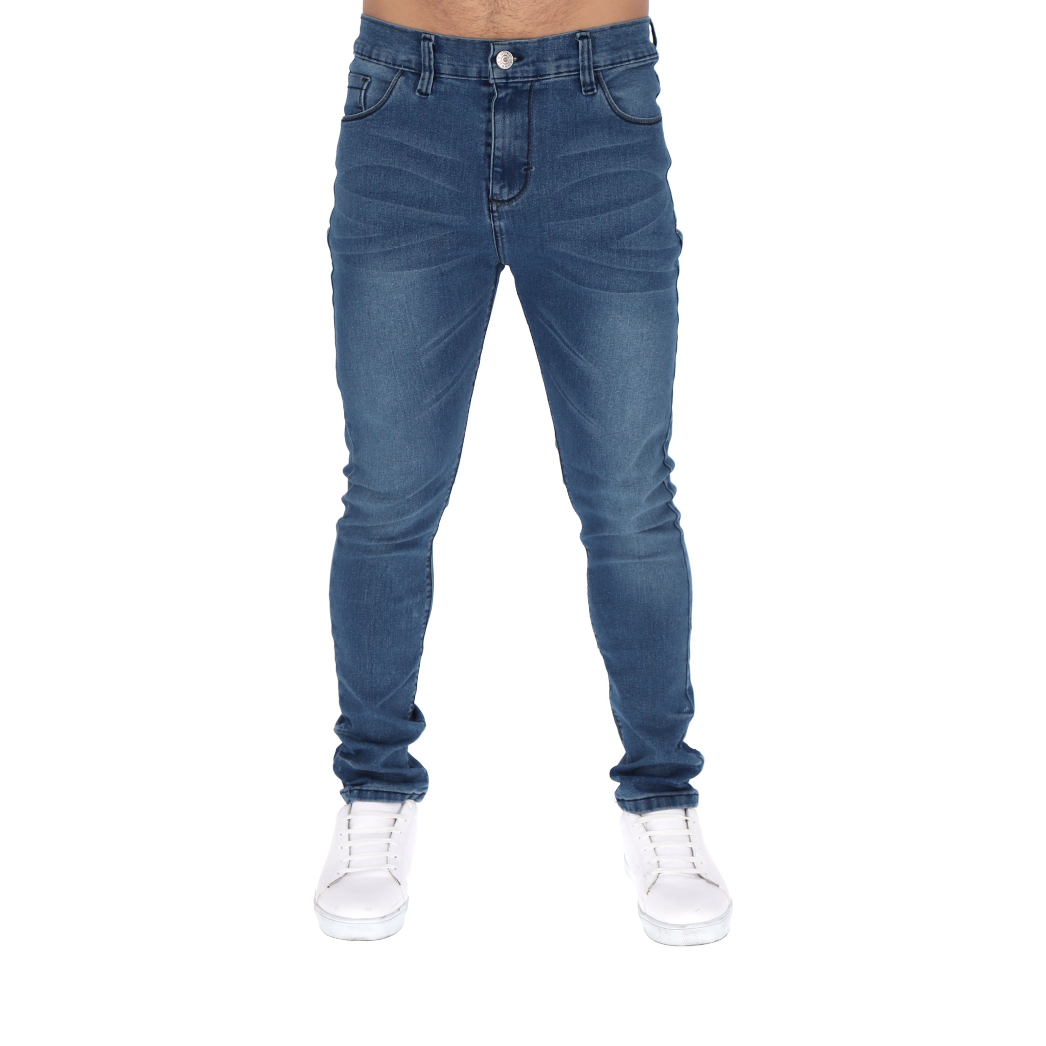 Jeans Mezclilla Corte Skinny Color Azul Para Hombre CHB Chili Beans Clothing Co.
