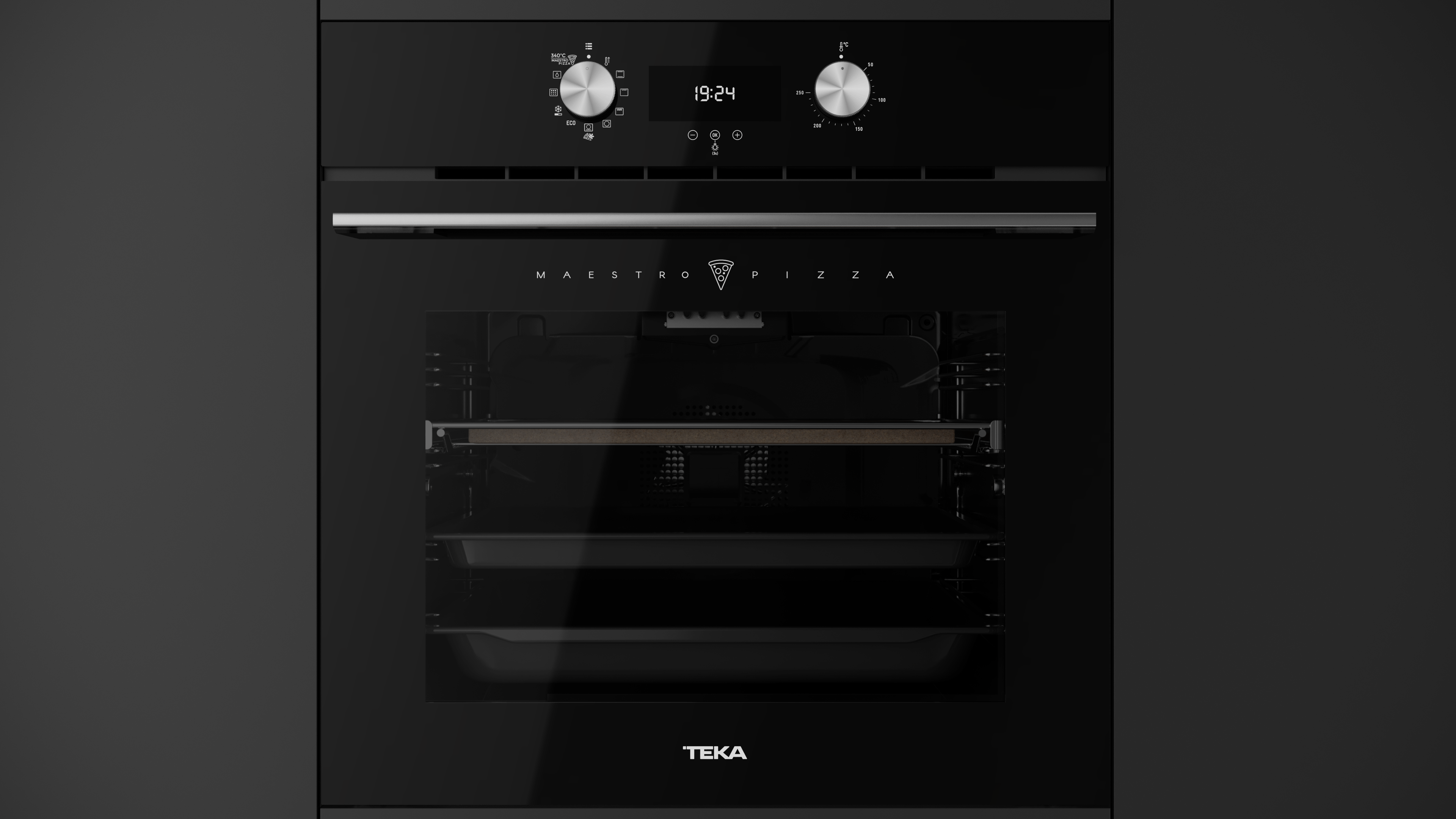 Horno Pirolítico Teka HLB 8510 P BK MAESTRO PIZZA de 70 L / 2.4 p³