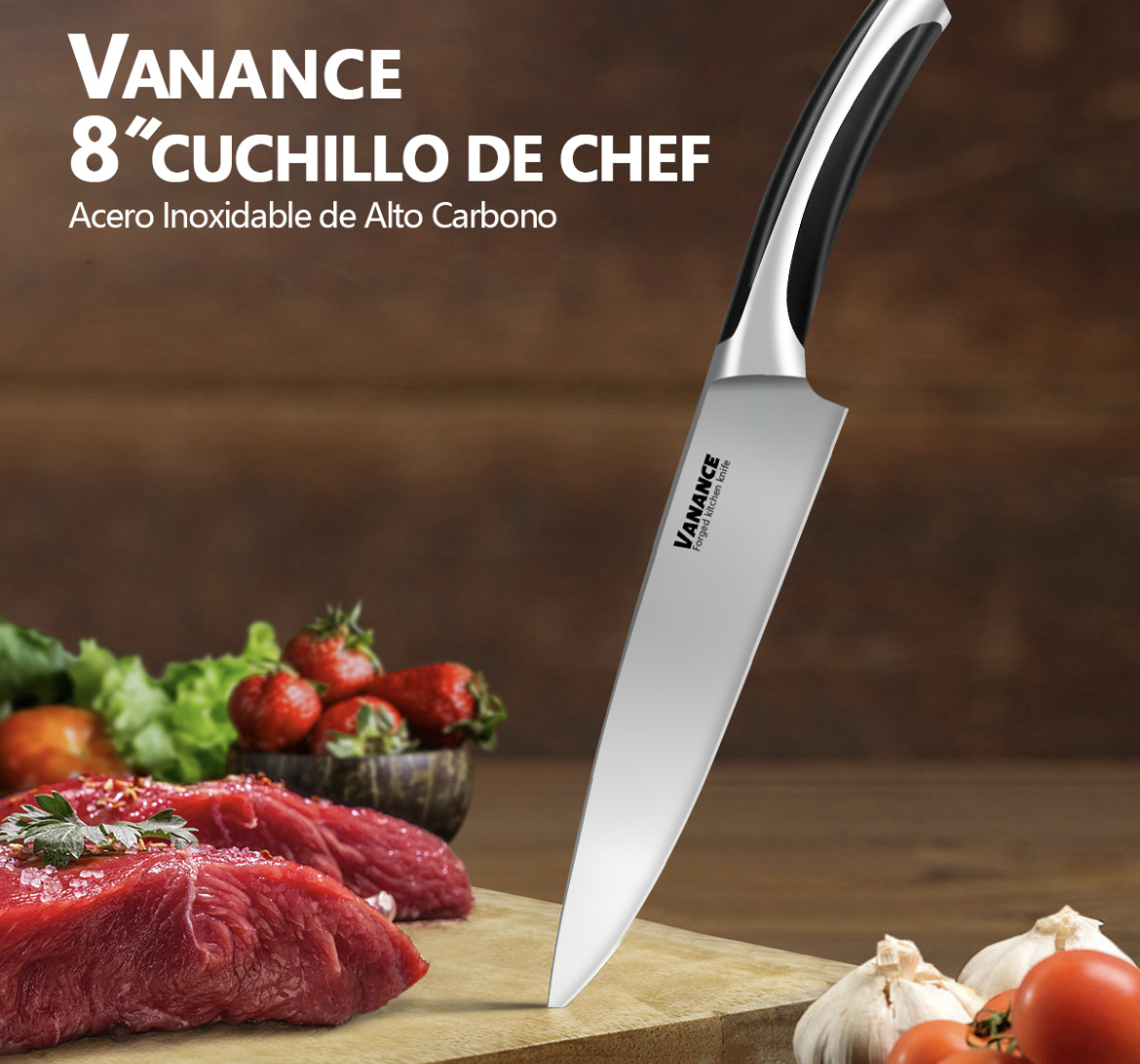 Cuchillo Chef De Cocina Acero Inoxidable VAN02517 Alto Profesional Cuchillos De Cocina 8 Inch