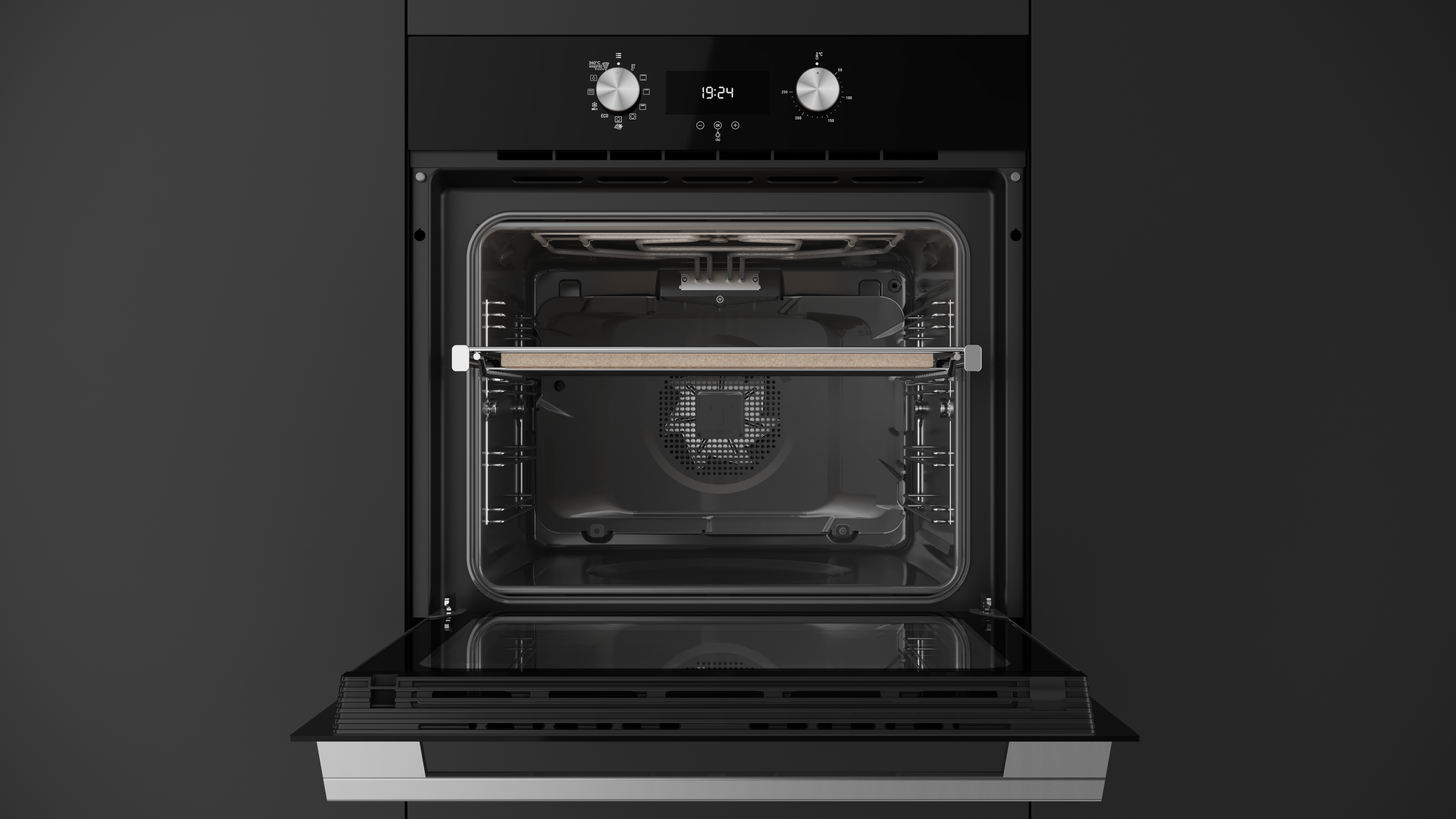 Horno Pirolítico Teka HLB 8510 P BK MAESTRO PIZZA de 70 L / 2.4 p³
