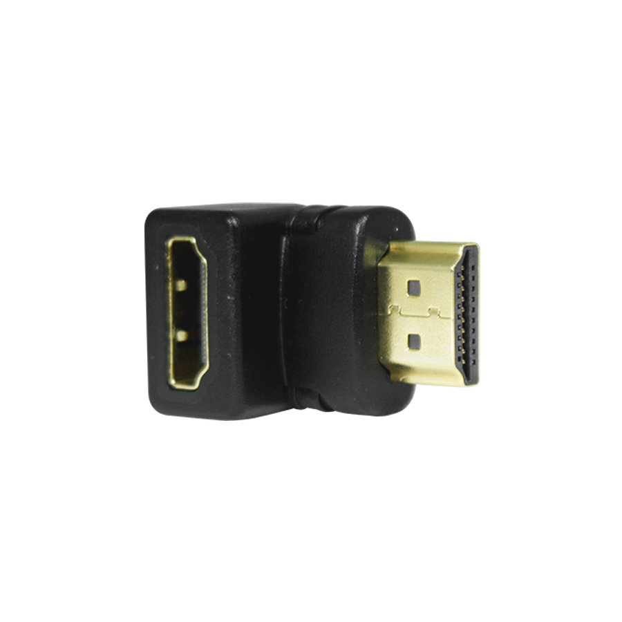 ADAPTADOR CODO HDMI MACHO HEMBRA ANGULO 90 GRADOS VIDEO PANTALLA CABLE ADAP-6 VELOCIDAD TV MONITOR
