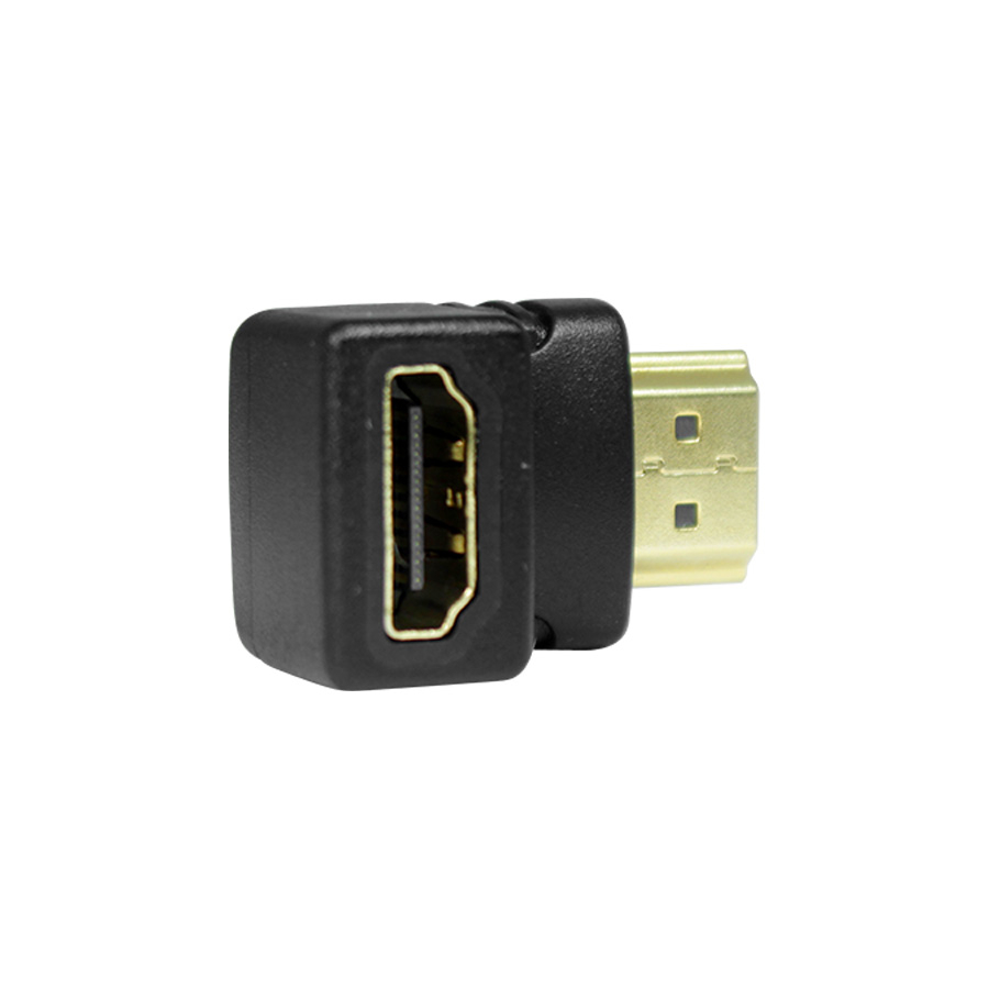 ADAPTADOR CODO HDMI MACHO HEMBRA ANGULO 90 GRADOS VIDEO PANTALLA CABLE ADAP-6 VELOCIDAD TV MONITOR
