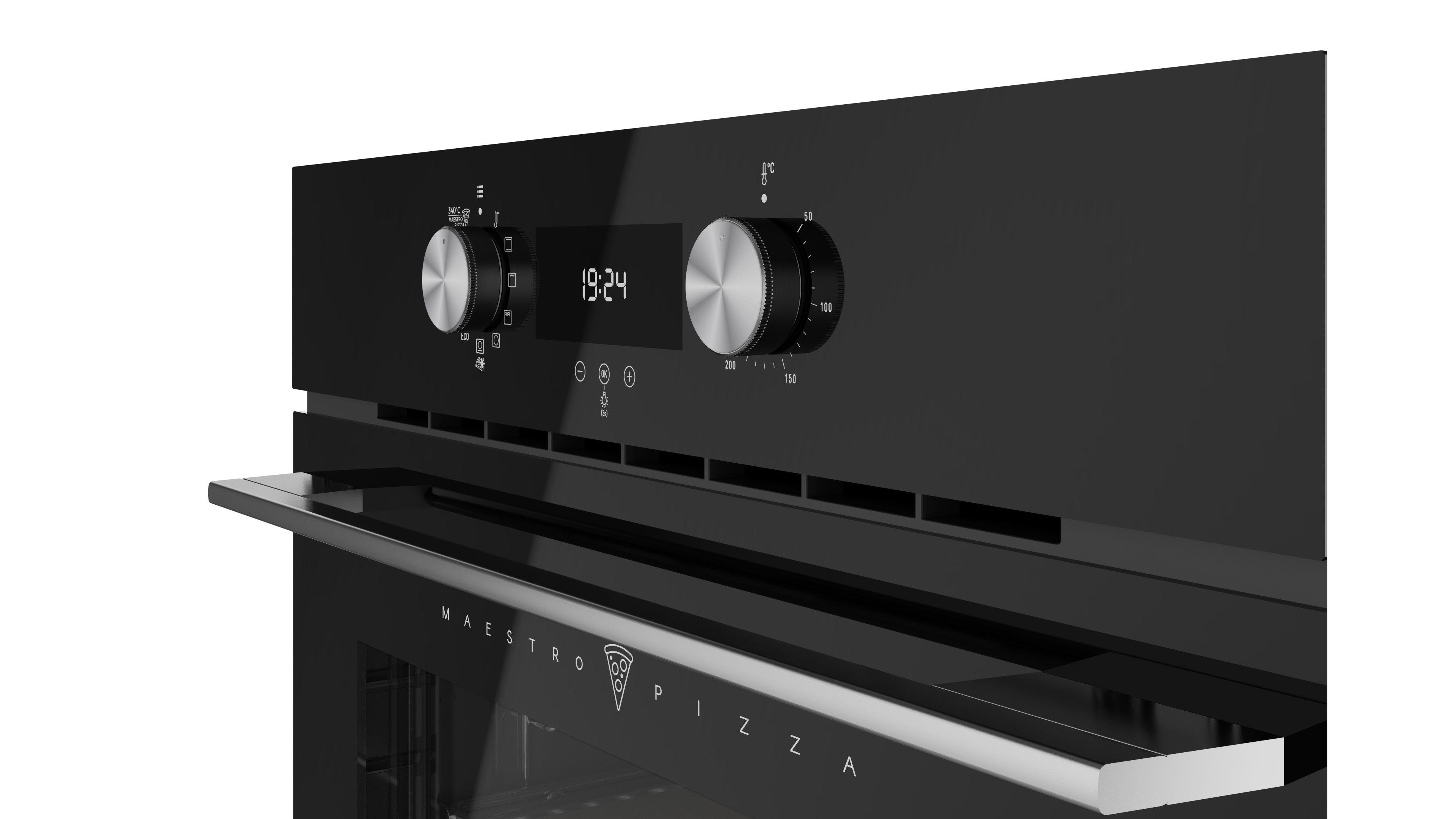 Horno Pirolítico Teka HLB 8510 P BK MAESTRO PIZZA de 70 L / 2.4 p³