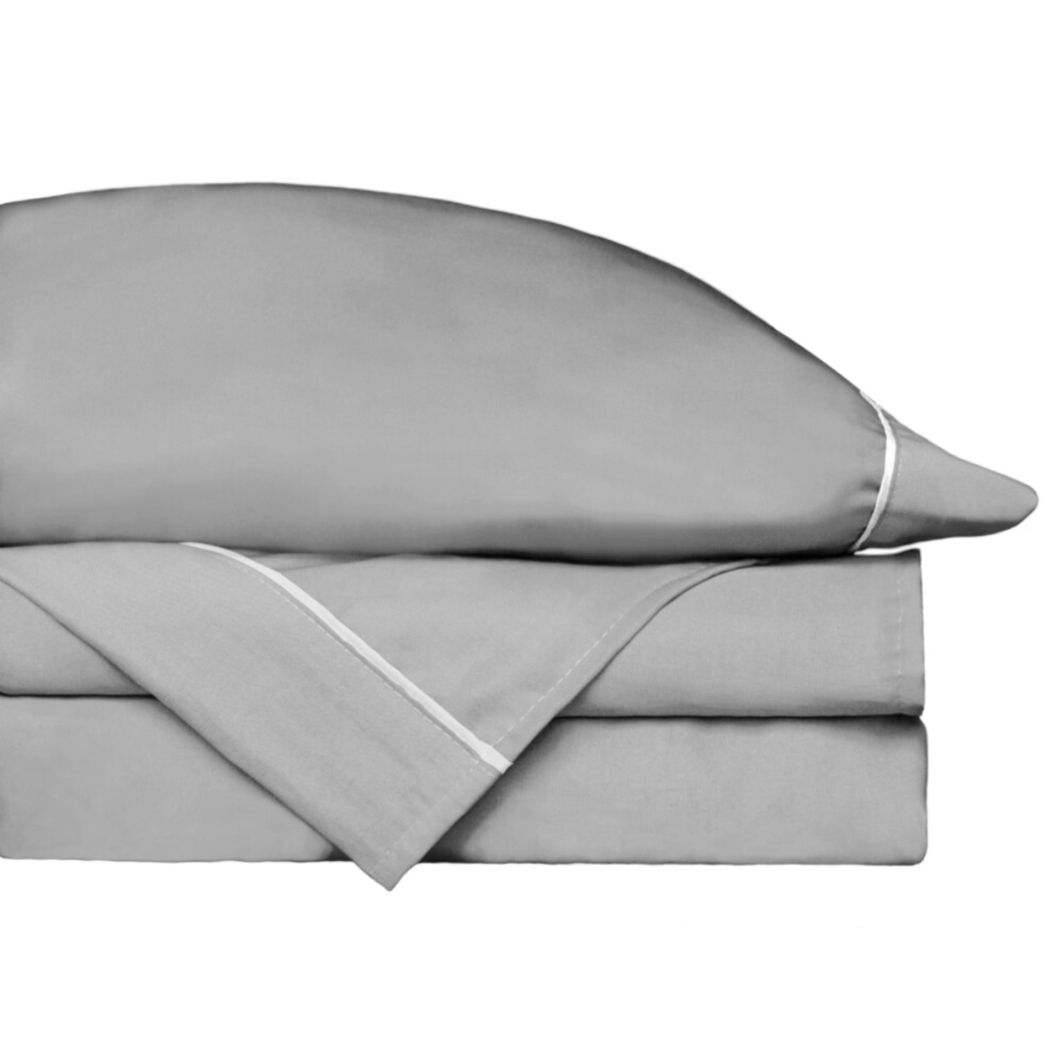 Fundas para Duvet Tencel -Fibra de Eucalipto -Micro-Lyocell  -Tamaño Matri/Queen -Color Gris