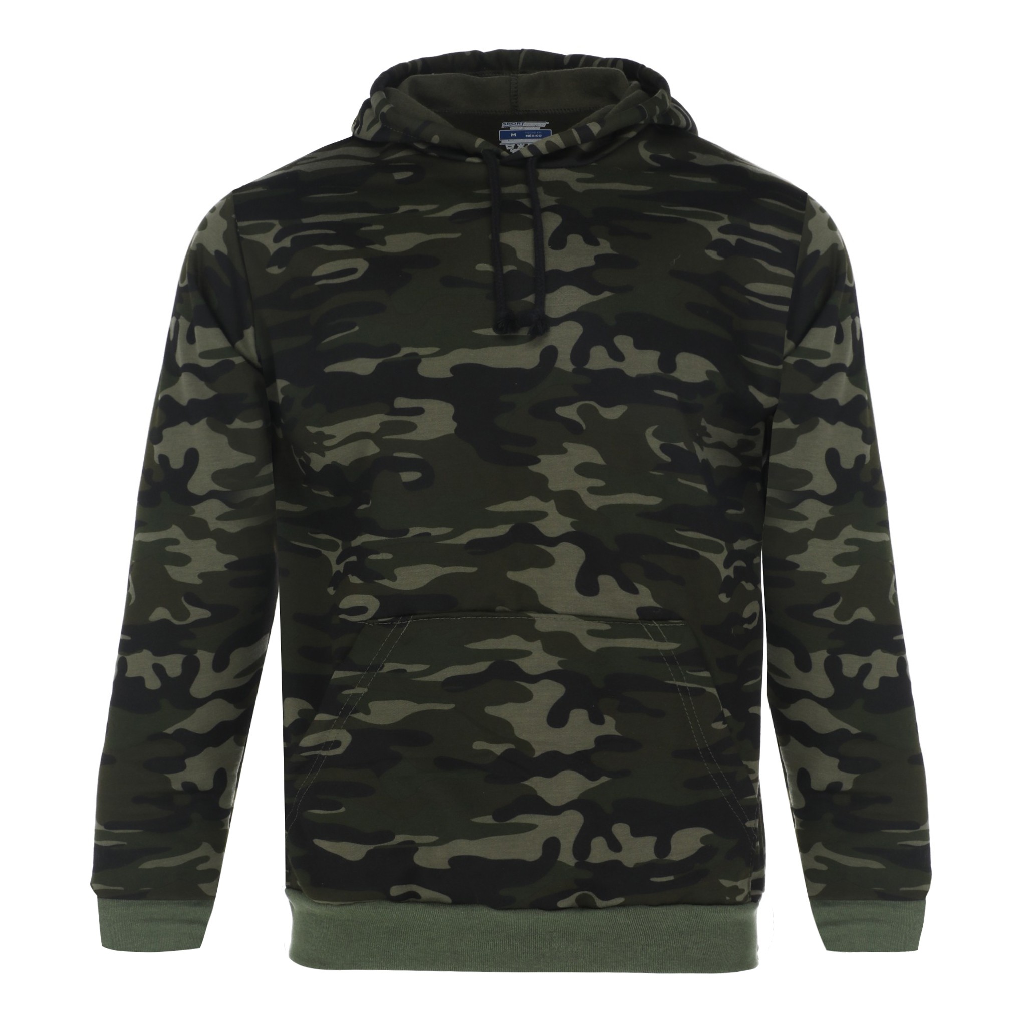 Sudadera Con Capucha Color Verde Militar Para Hombre CHB Chili Beans Clothing Co..