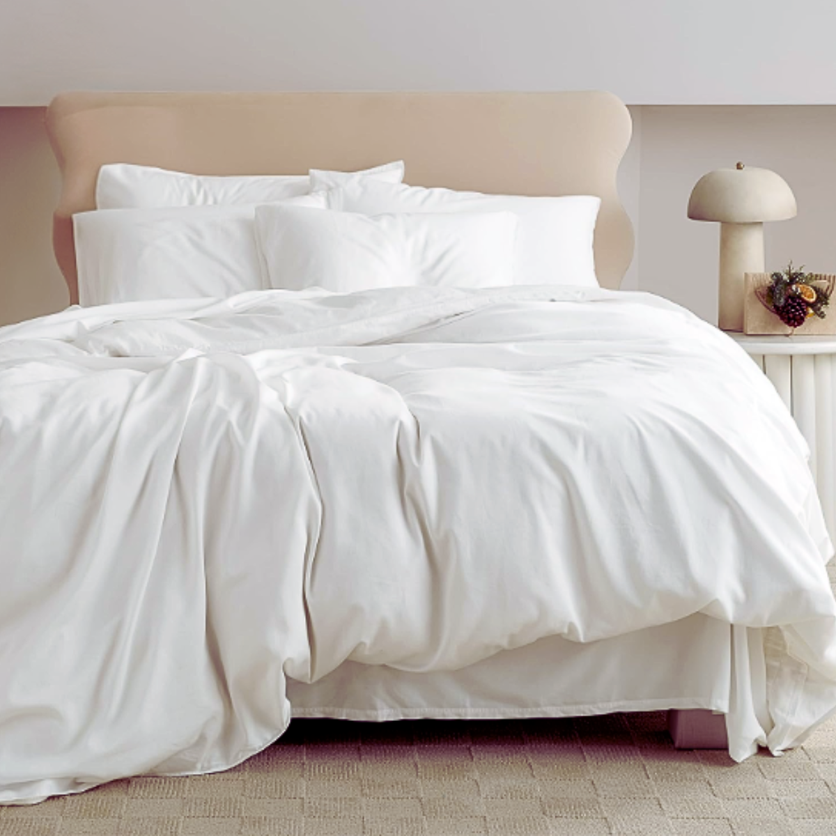 Fundas para Duvet Tencel -Fibra de Eucalipto -Micro-Lyocell  -Tamaño Individual -Color Blanco