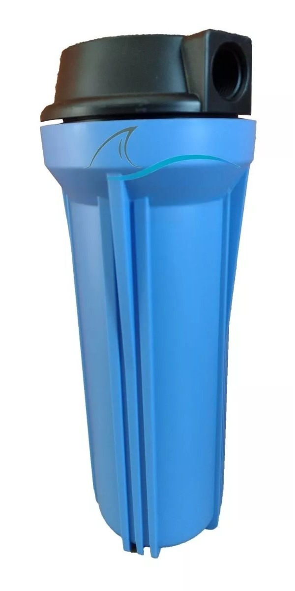 Portafiltro Azul 2.5x10 Con Conexion 1/2 agua tinaco purificación casa negocio hogar