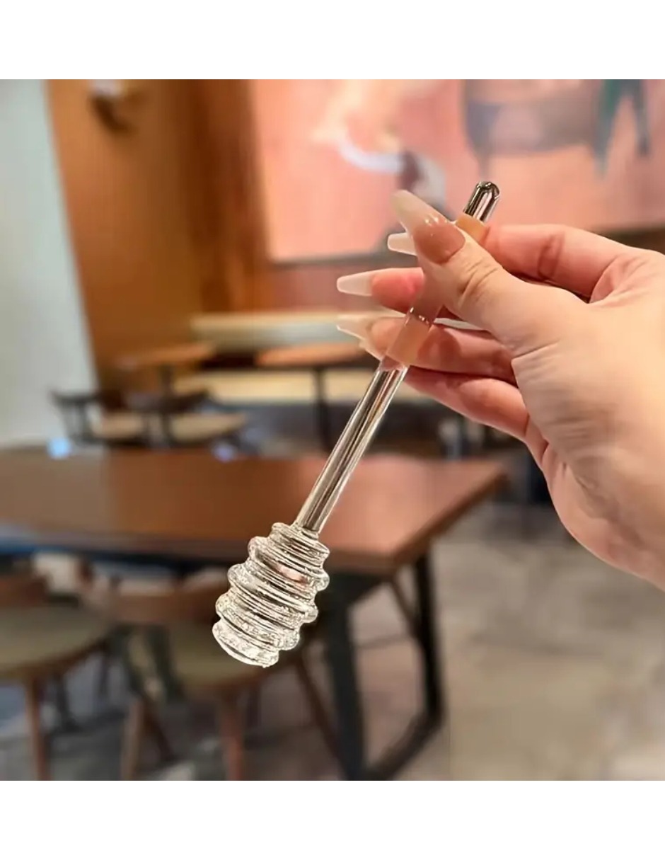 Tarro Mielero Diseño De Panal De Abejas Cristal