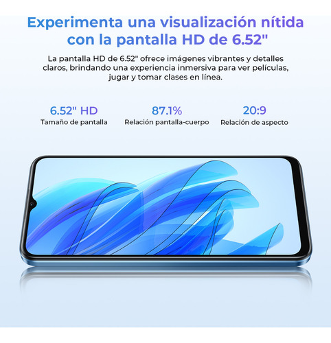 Oukitel C57pro Teléfono Celular Inteligente Dual Sim 16(4+12)+256 Gb 4300mah Loudspeaker 6.52in Hd+ Ip5x/la Moda Es Ligera Smartphone /gps/tomar Fotos