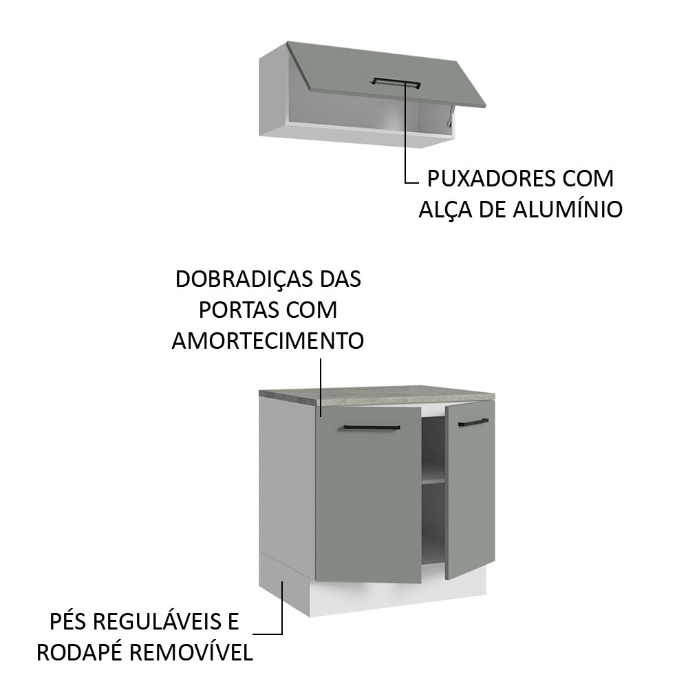 Kit Mueble para Garaje Multiuso Madesa Agata 80cm BG