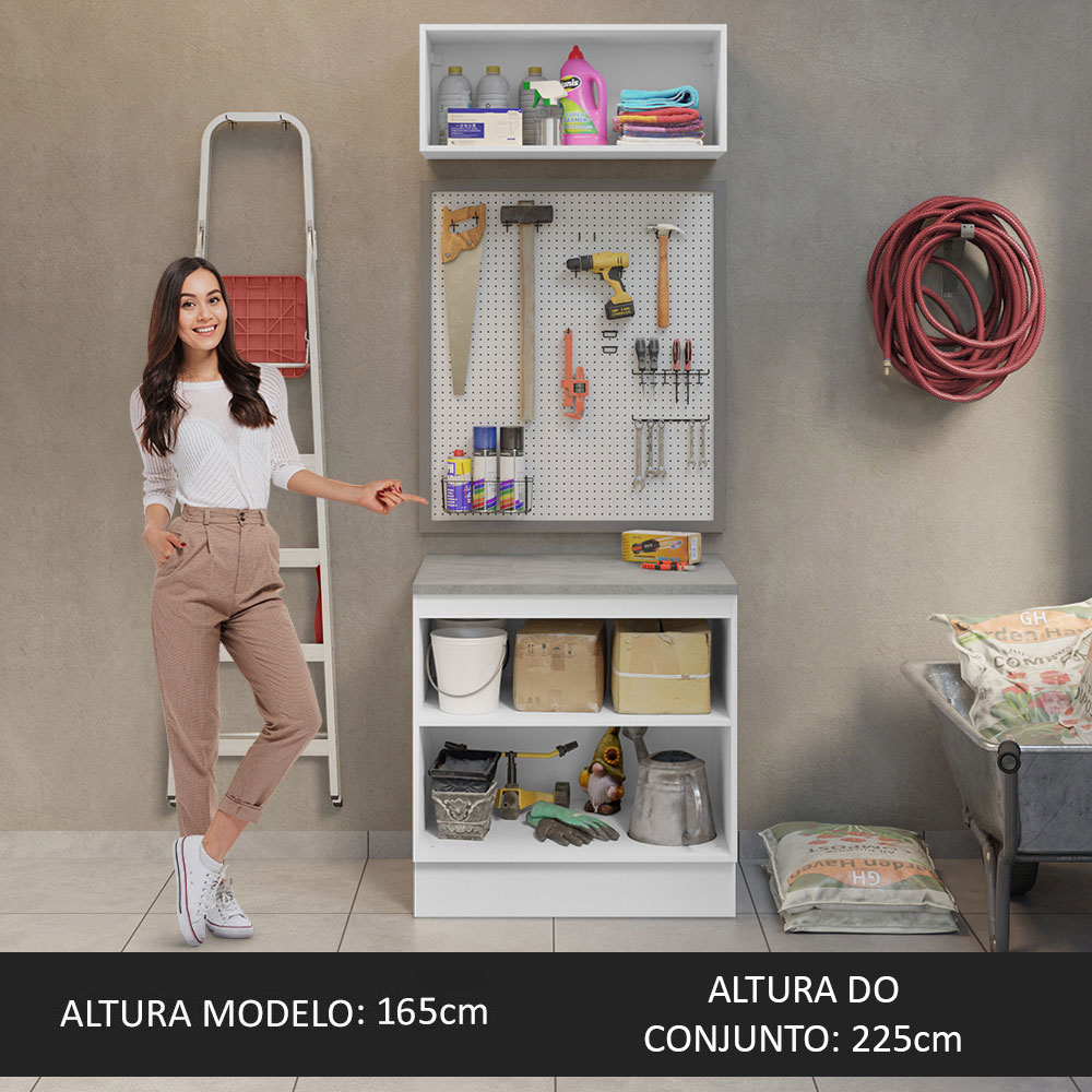 Kit Mueble para Garaje Multiuso Madesa Agata 80cm BG
