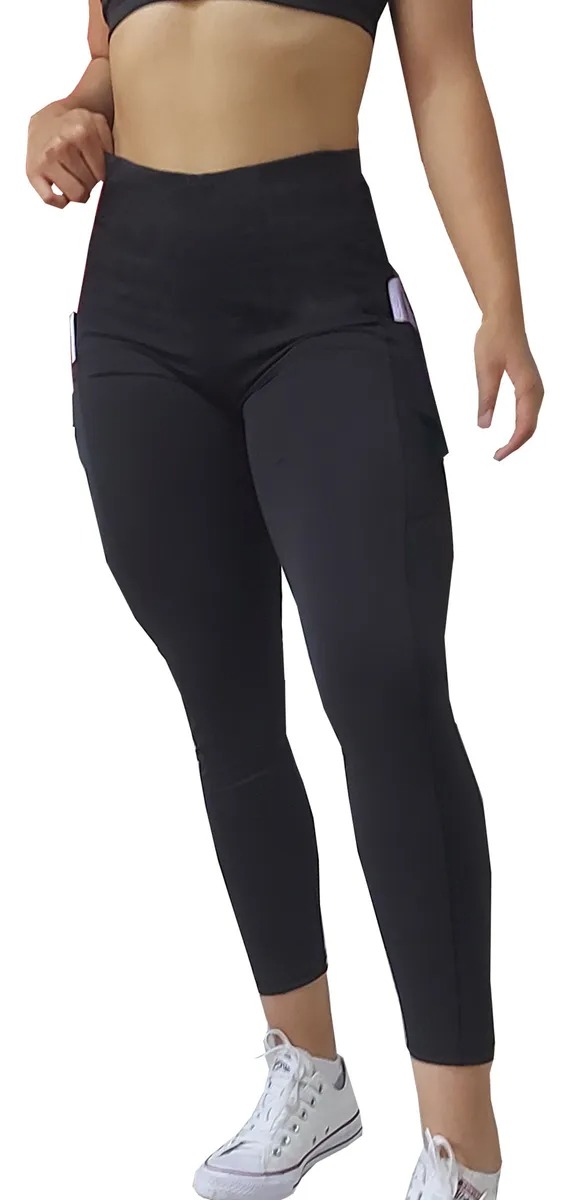 Leggins Deportivos Dama De Licra Con Bolsa Celular Gym