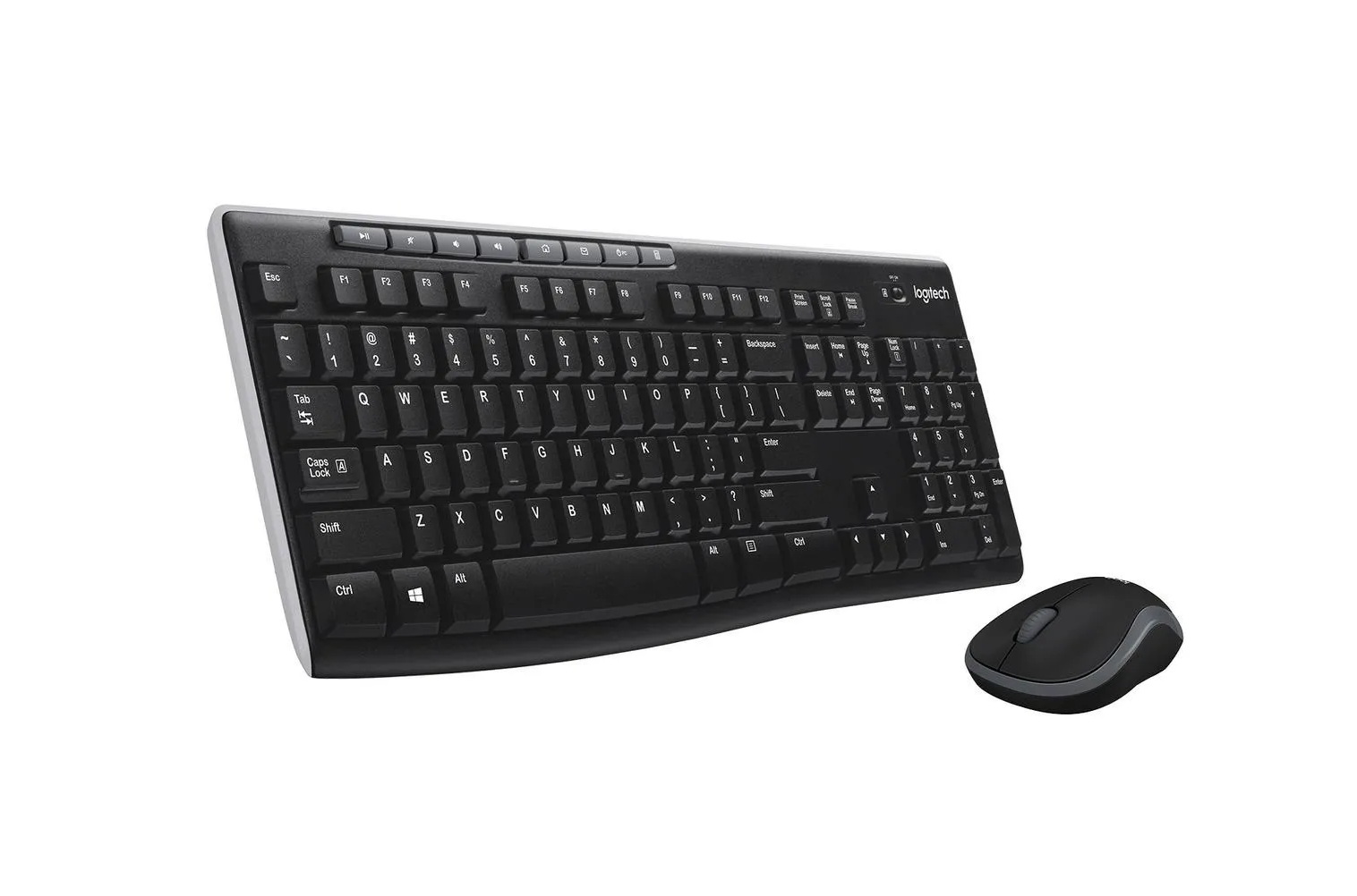 Kit Teclado Y Mouse Inalambrico Logitech MK270 Color Negro