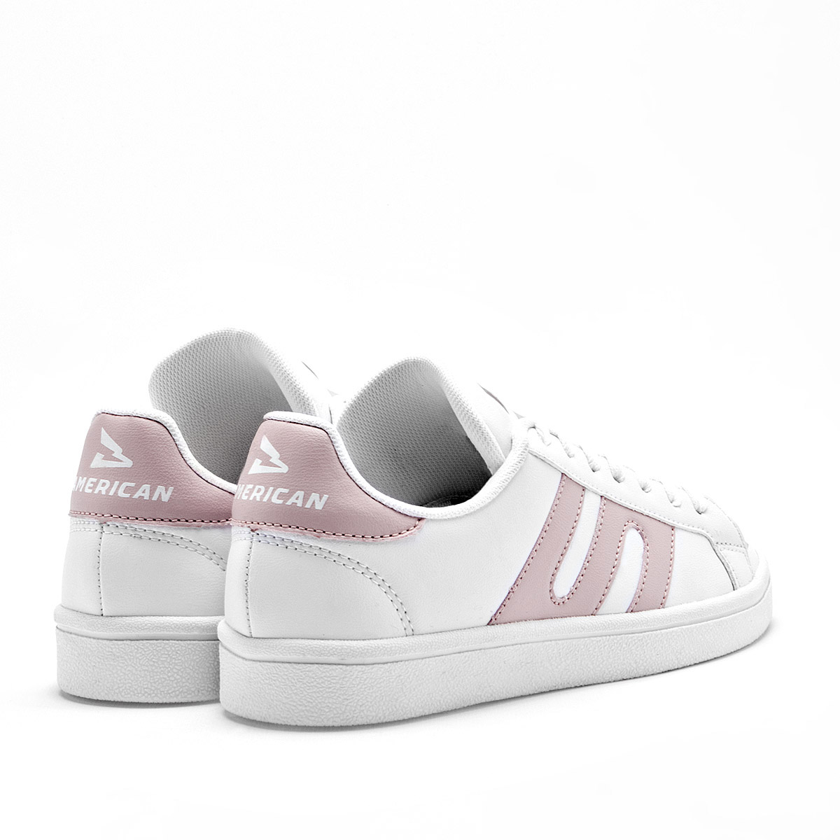 AMERICAN FIRE P006 MUJER ZAPATO CASUAL COLOR BLANCO ROSA