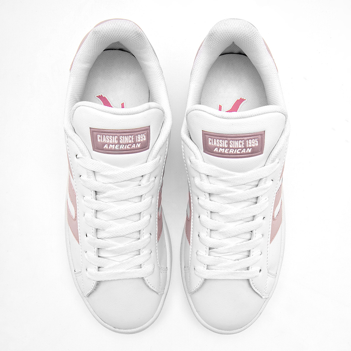 AMERICAN FIRE P006 MUJER ZAPATO CASUAL COLOR BLANCO ROSA