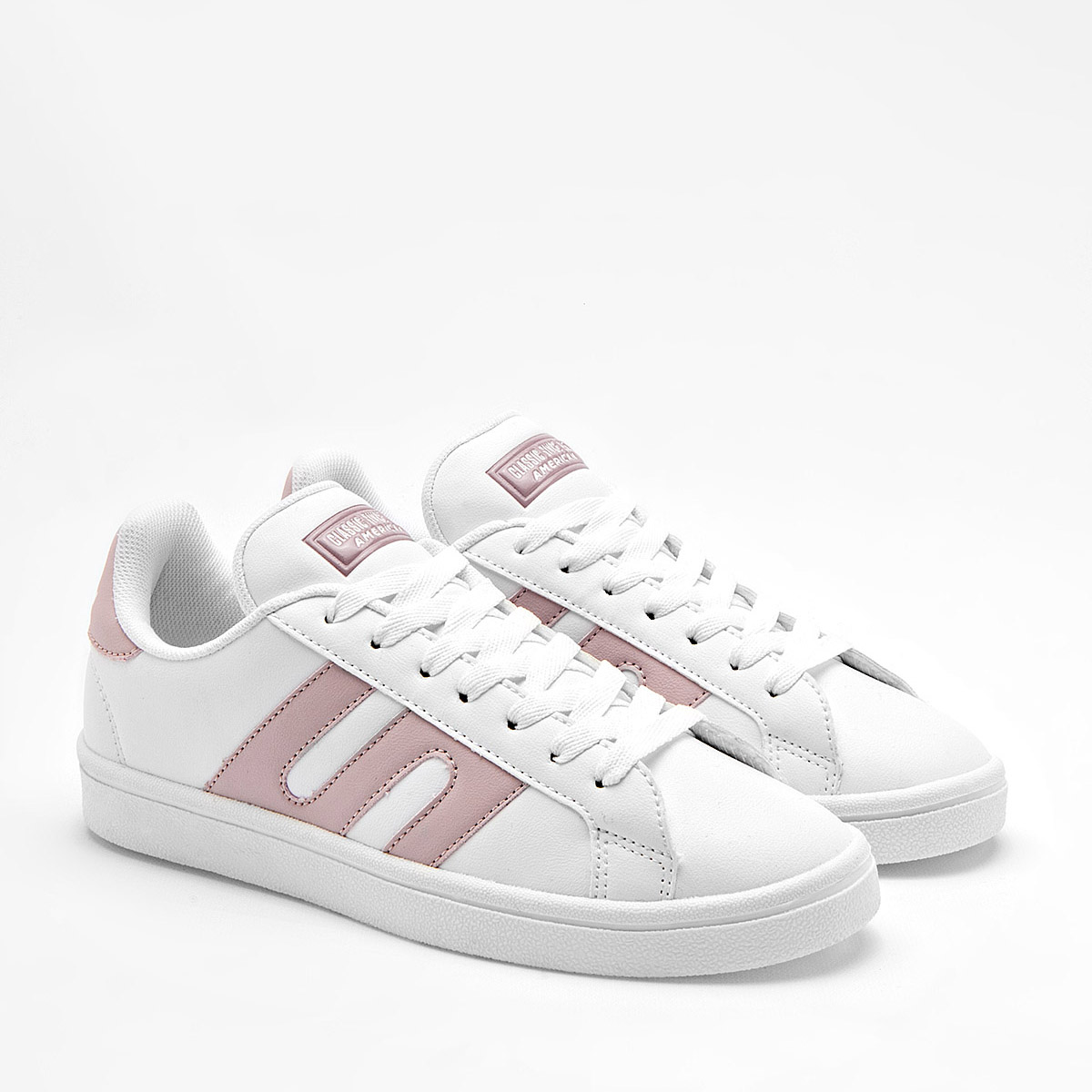 AMERICAN FIRE P006 MUJER ZAPATO CASUAL COLOR BLANCO ROSA