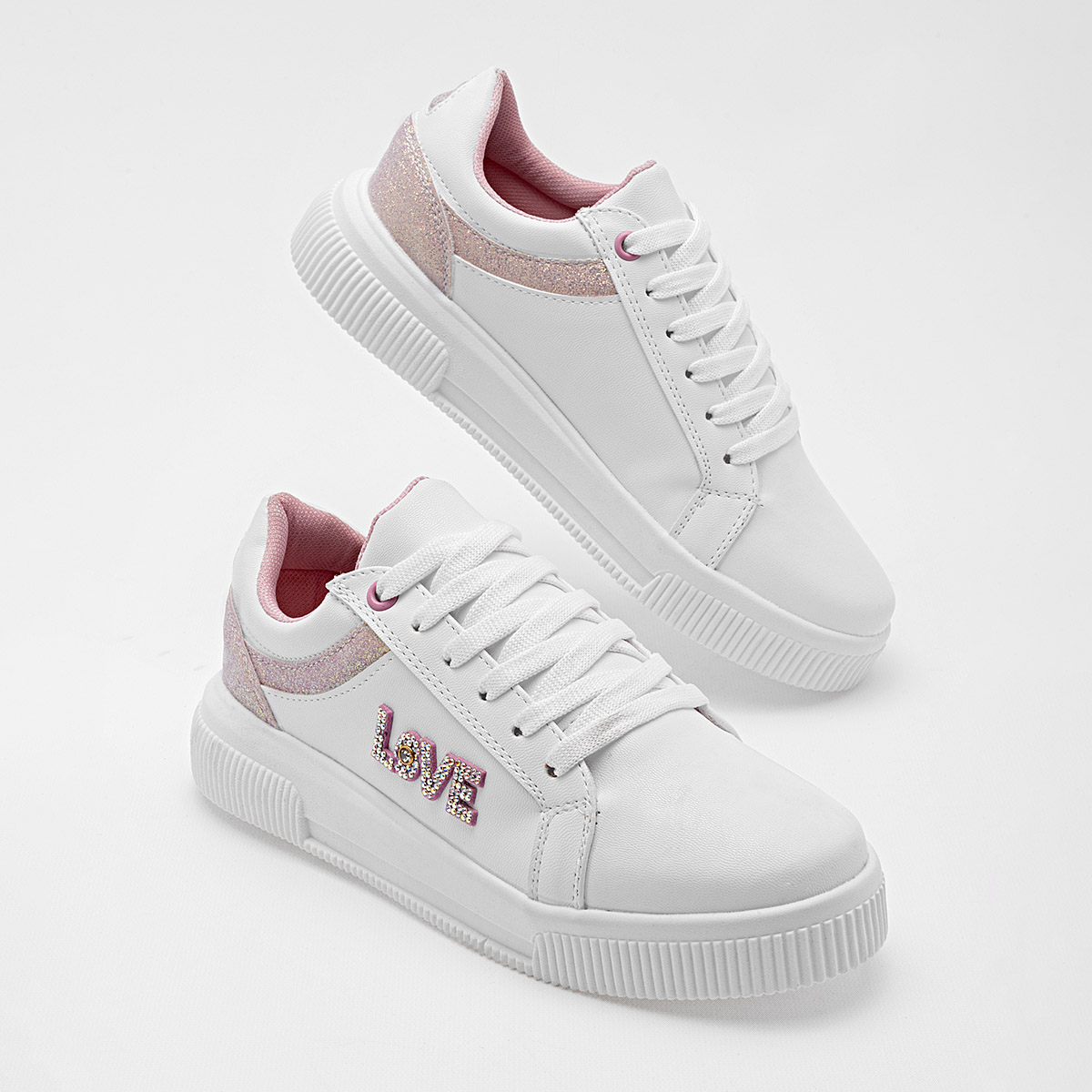 LIZBO 48 MUJER ZAPATO CASUAL COLOR BLANCO ROSA
