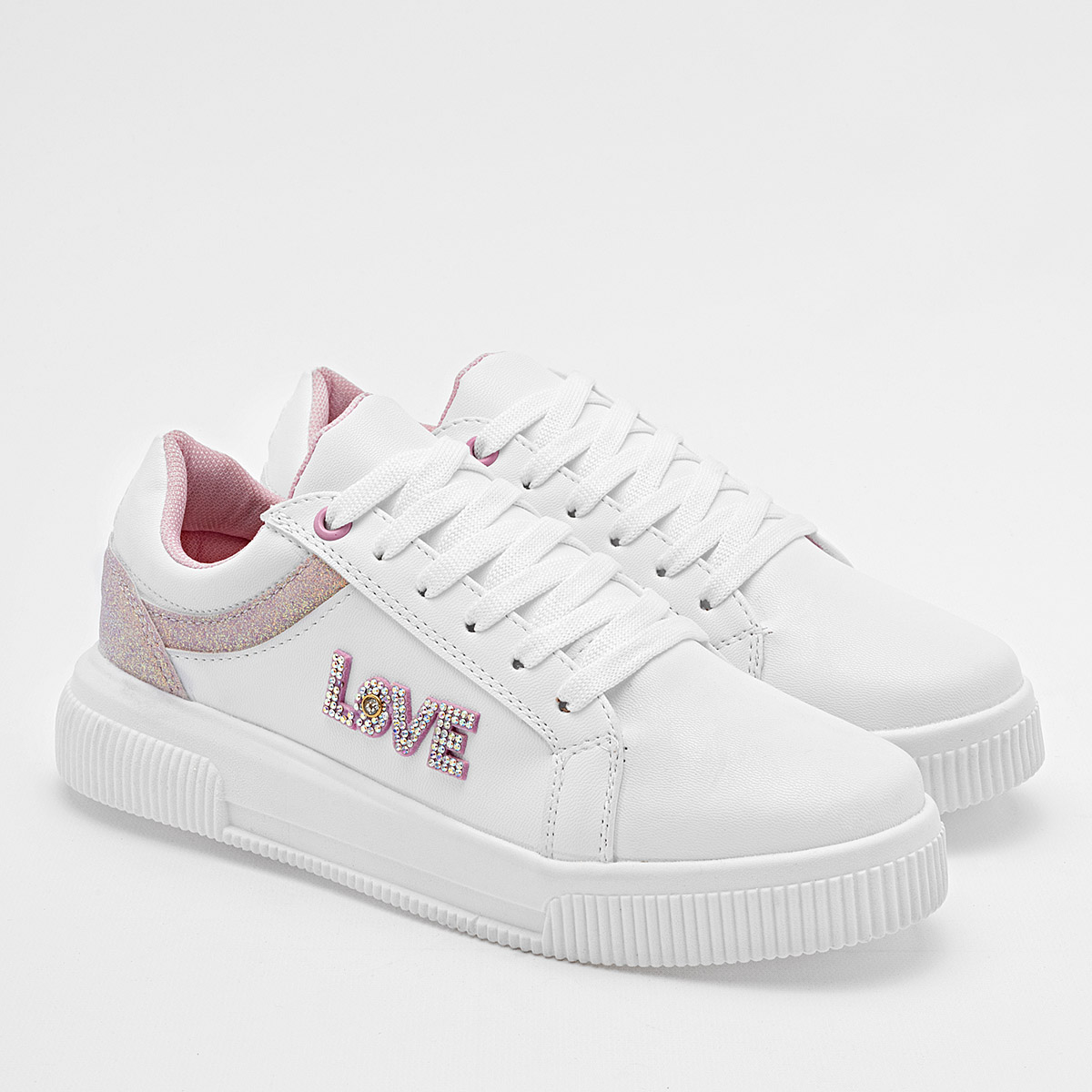 LIZBO 48 MUJER ZAPATO CASUAL COLOR BLANCO ROSA
