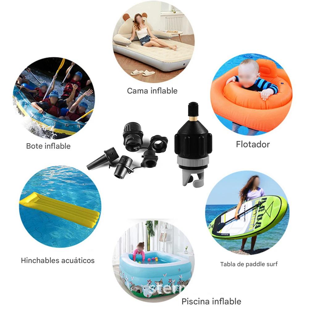 Kit adaptador válvula aire colchón aire tbla SUP bomba inflable barco Kayak Conector válvula