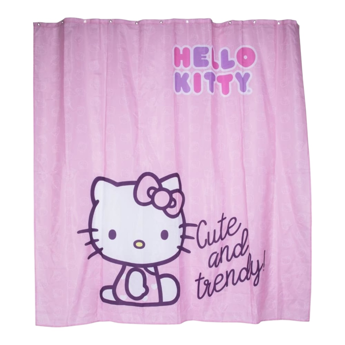 Cortina De Baño Disney Stitch Con Ganchos 1.80 x 1.80 cm