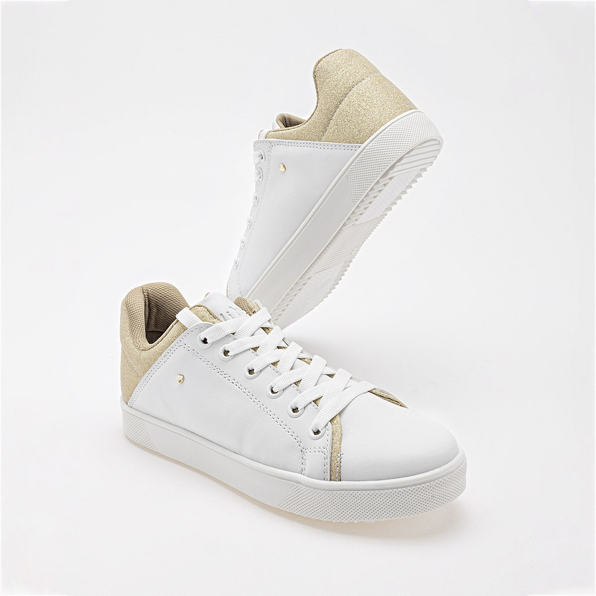 C>LIBRE 750 MUJER TENIS CASUAL COLOR BLANCO ORO