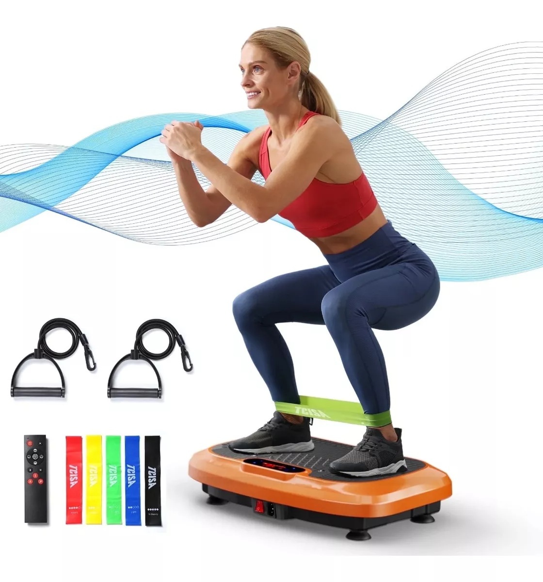 Plataforma Vibratoria Para Adelgazar Con Bandas Máquina.