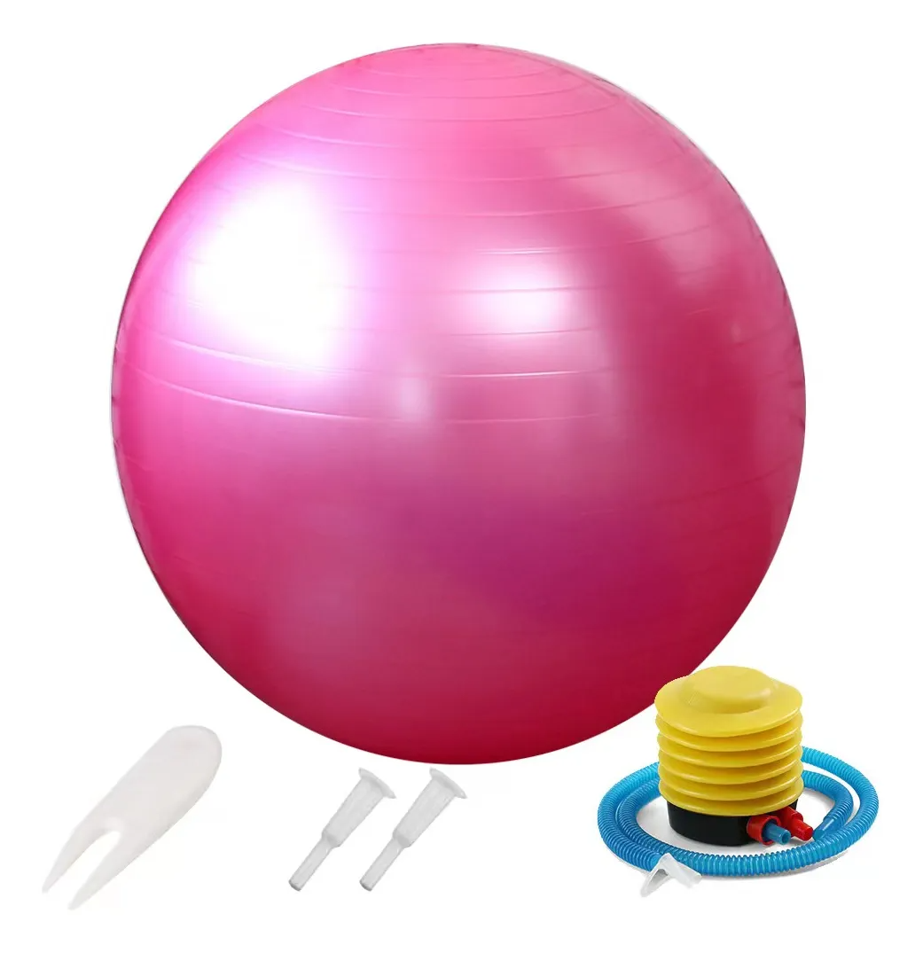 Pelota Fitness De Ejercicio Para Yoga Pilates 65cm Con Bomba