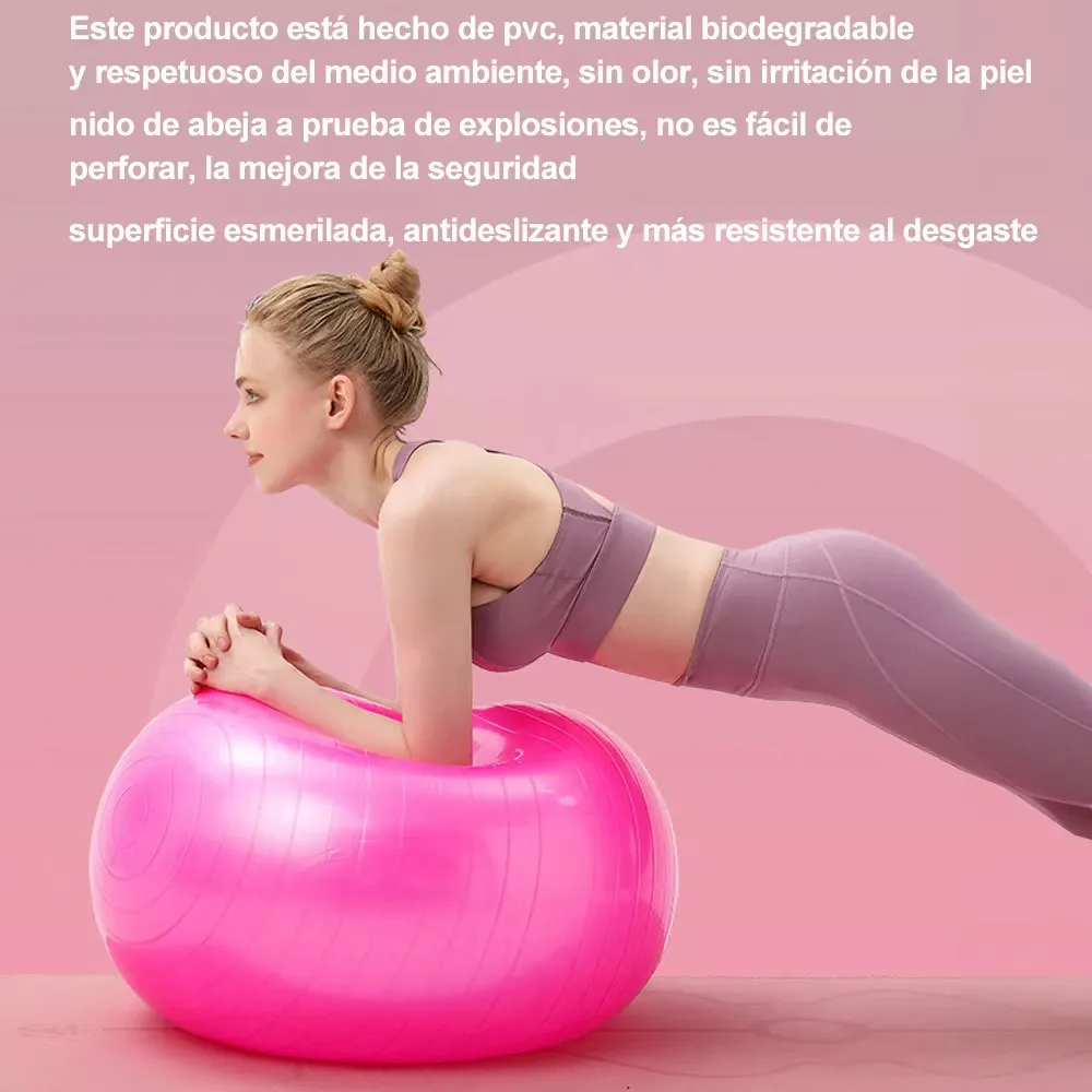 Pelota Fitness De Ejercicio Para Yoga Pilates 65cm Con Bomba