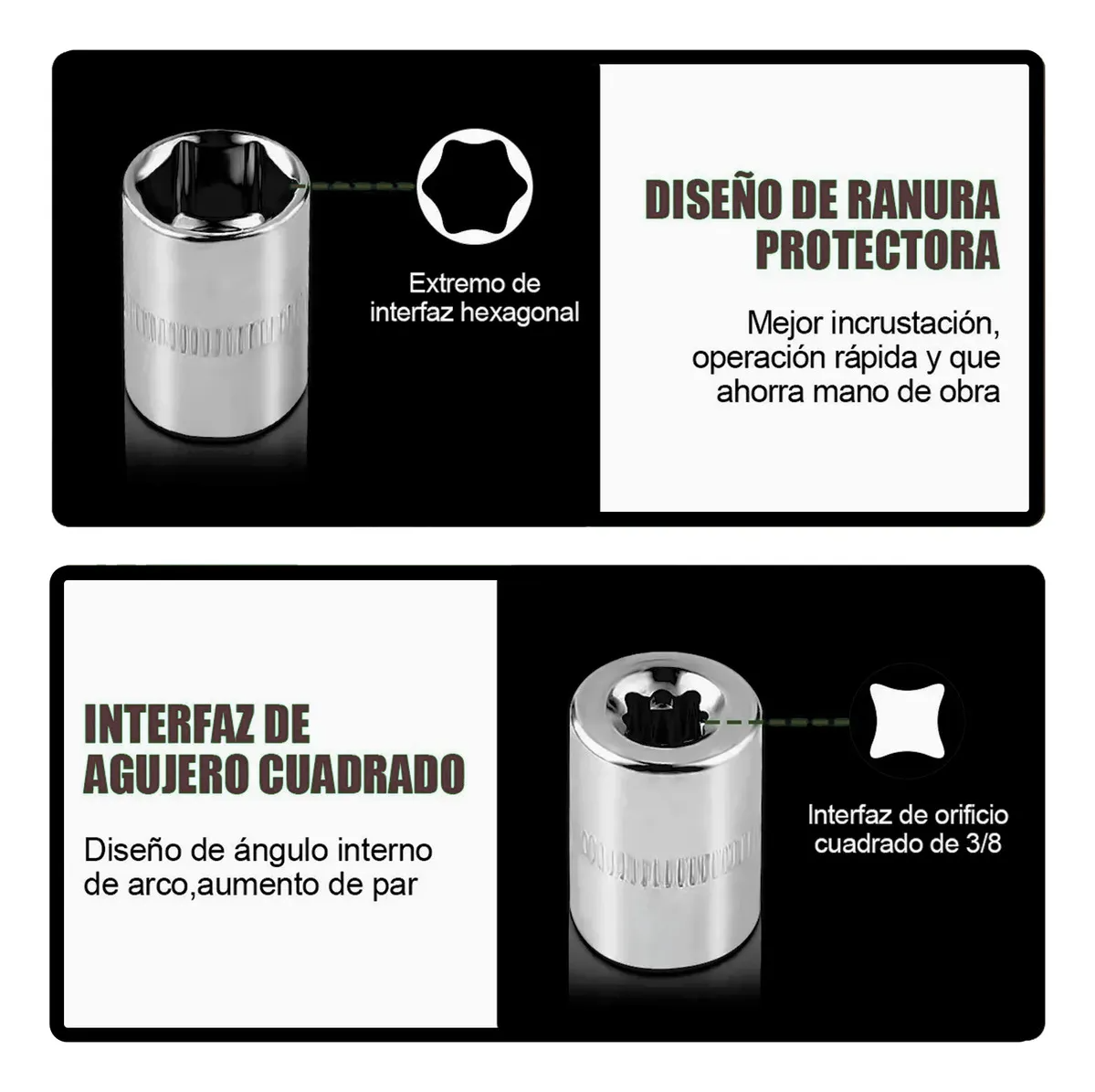 Remate Herramientas Mecánicas 46 Piezas Color Negro
