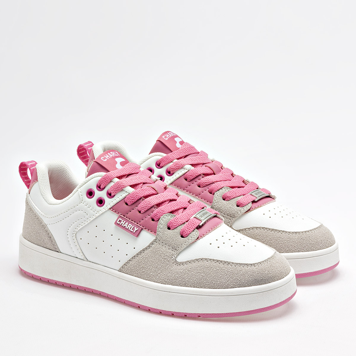 CHARLY 1043073003 MUJER ZAPATO CASUAL COLOR BLANCO ROSA