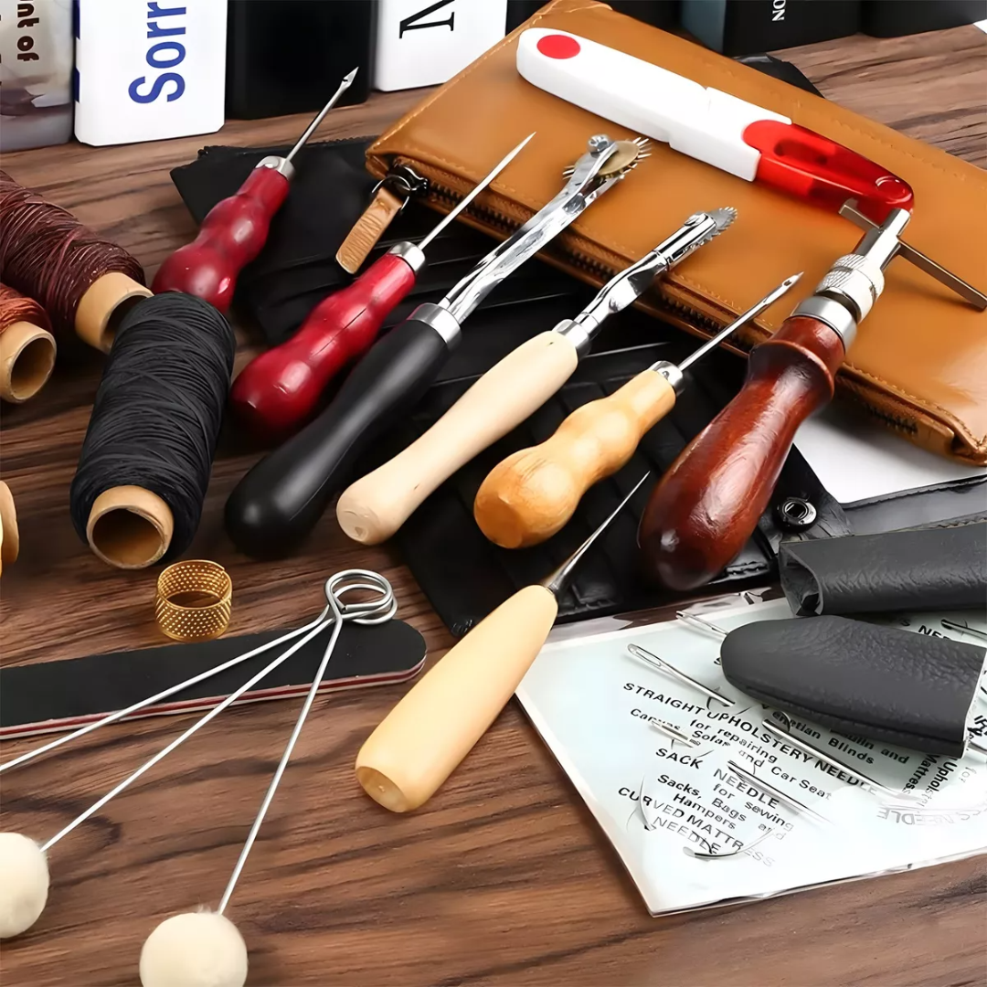 Kit De Herramientas Para Mano Diy Artesanía De Cuero 33 Pzs