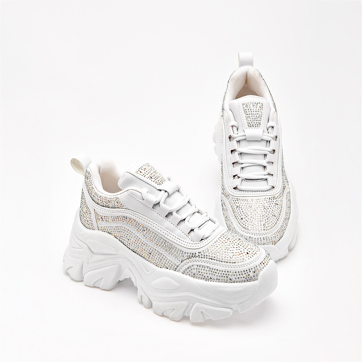 DADDY 12076 MUJER TENIS CASUAL COLOR BLANCO PLATA