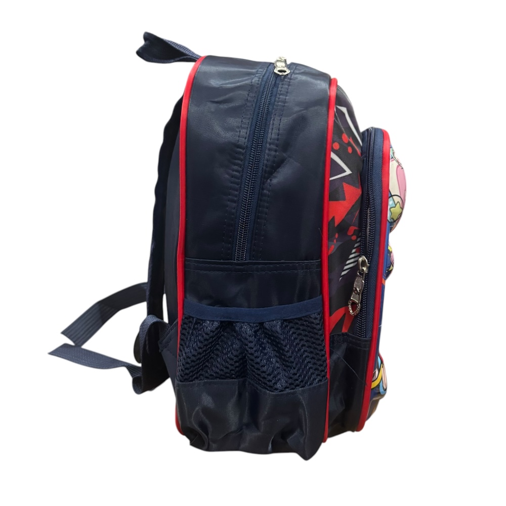 Mochila escolar infantil color azul marino de Labubu