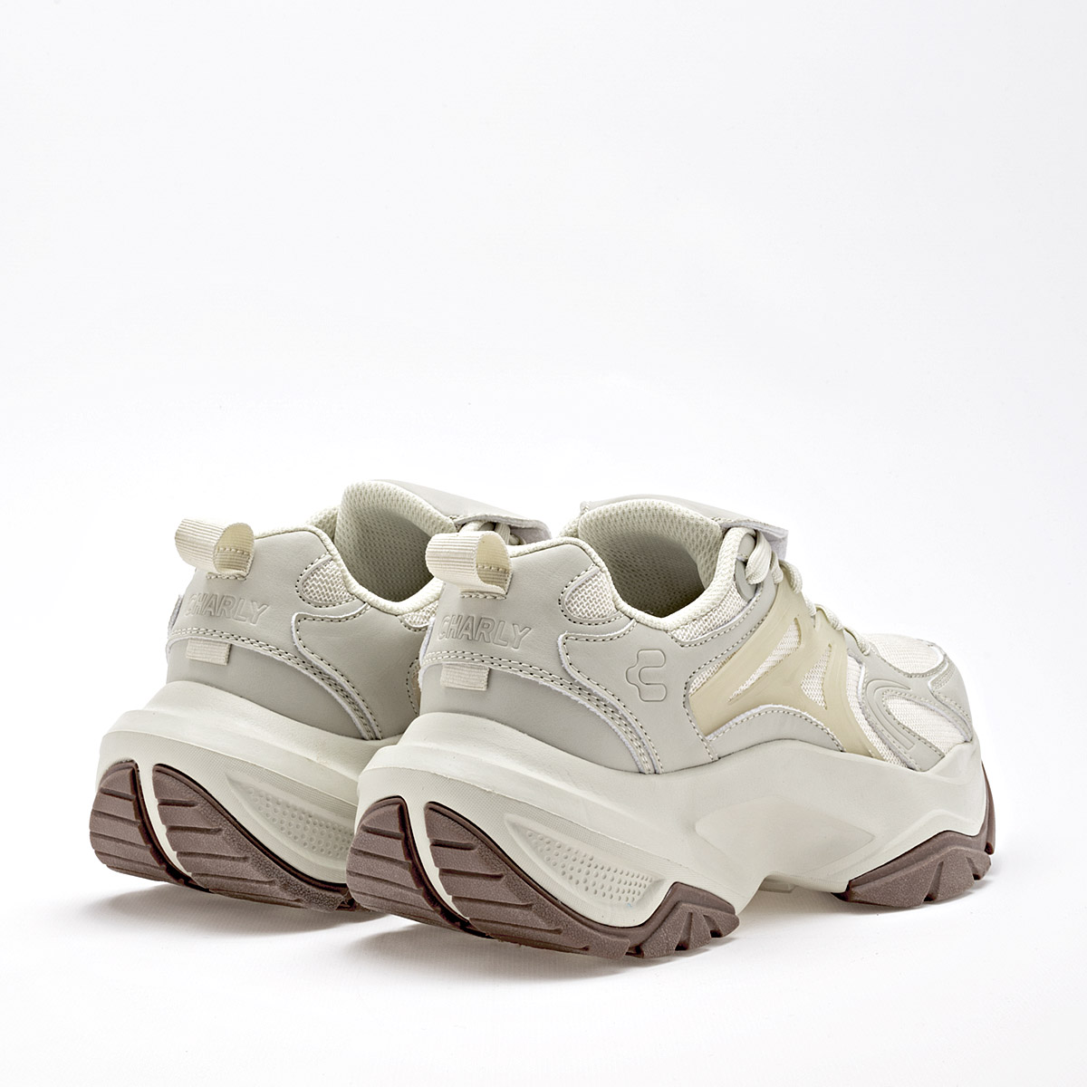 CHARLY 1043014002 MUJER TENIS CASUAL PLATAFORMA 6 CM COLOR BEIGE