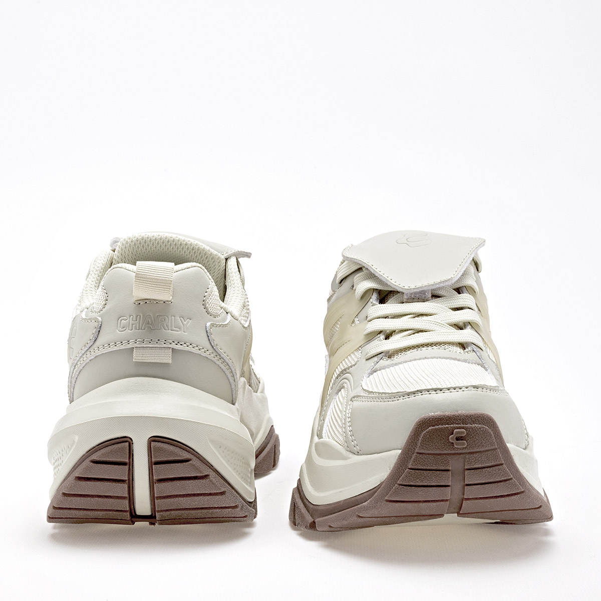 CHARLY 1043014002 MUJER TENIS CASUAL PLATAFORMA 6 CM COLOR BEIGE