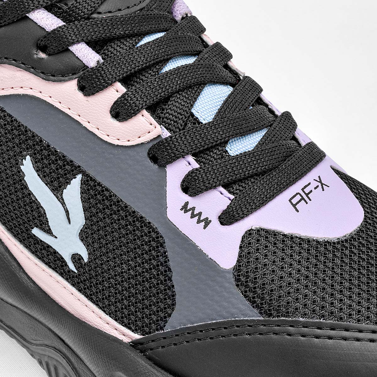 AMERICAN FIRE A69 MUJER TENIS CASUAL PLATAFORMA 4 CM COLOR NEGRO ROSA LILA