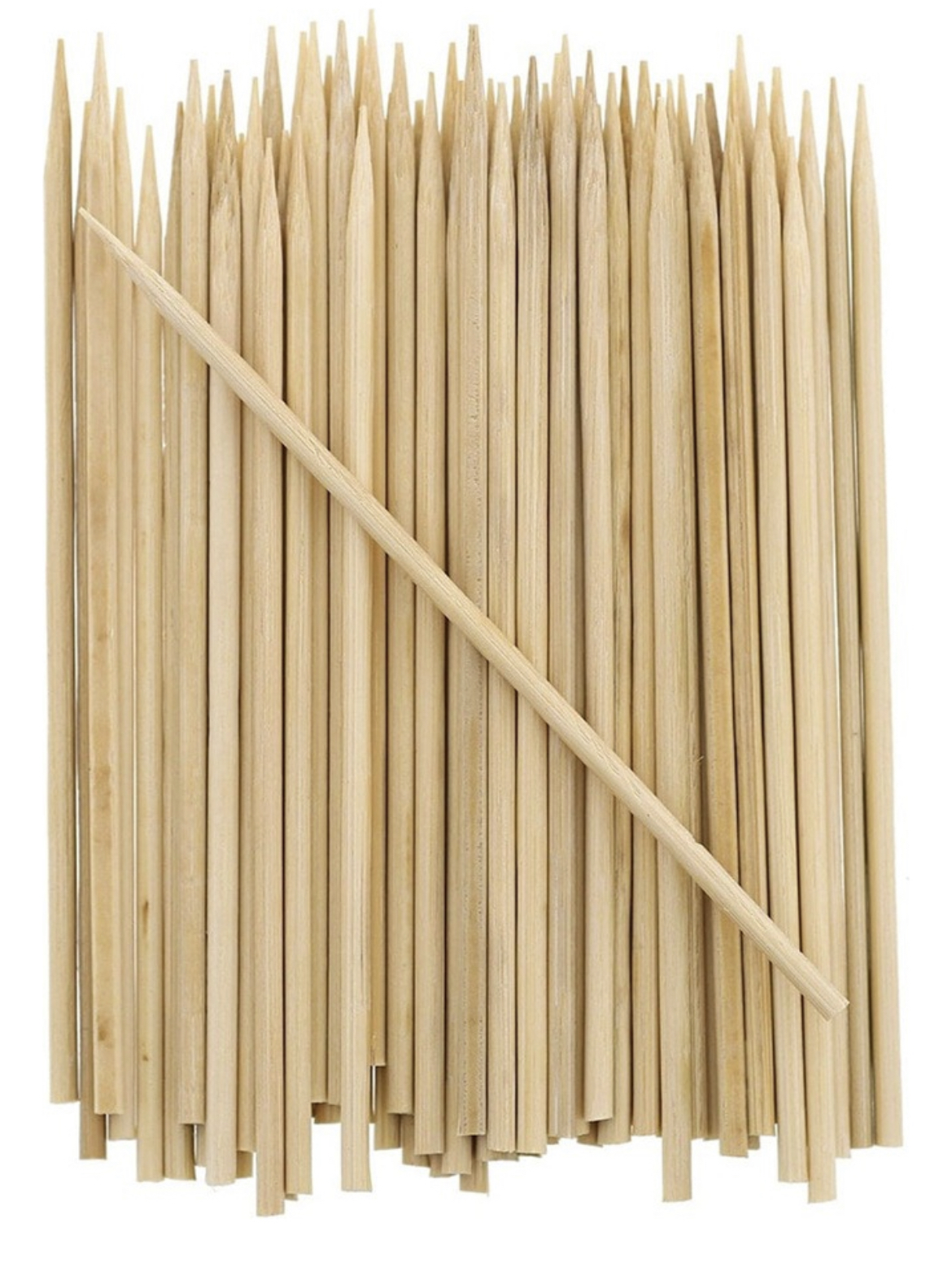 500 Piezas Brochetas De Bambu 30cm Palitos De Madera