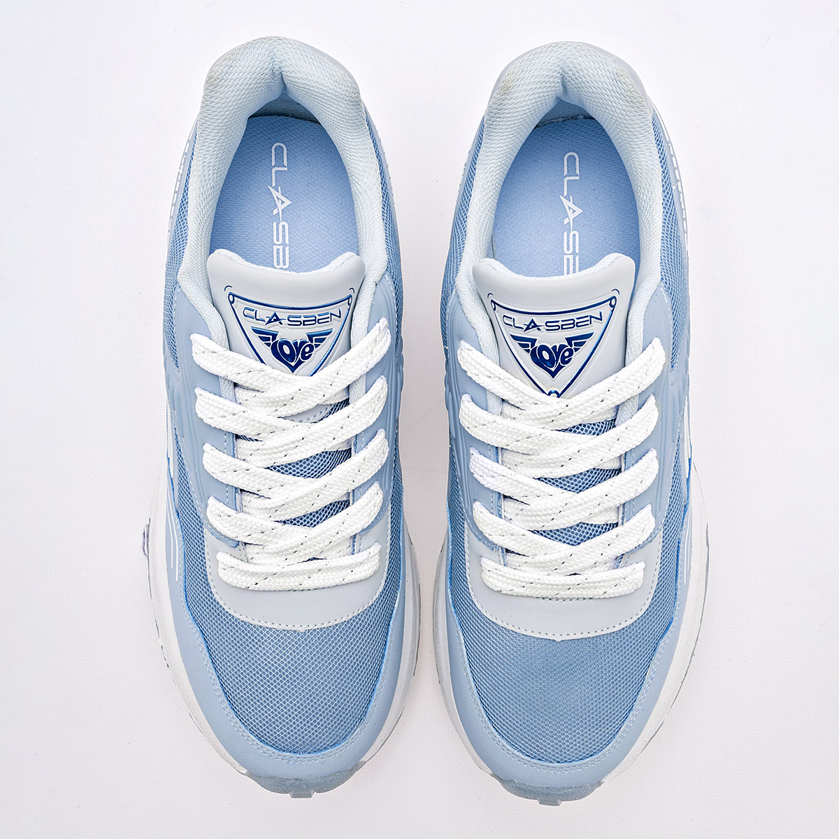 CLASBEN OSIRIS MUJER TENIS CASUAL PLATAFORMA 4 CM COLOR AZUL