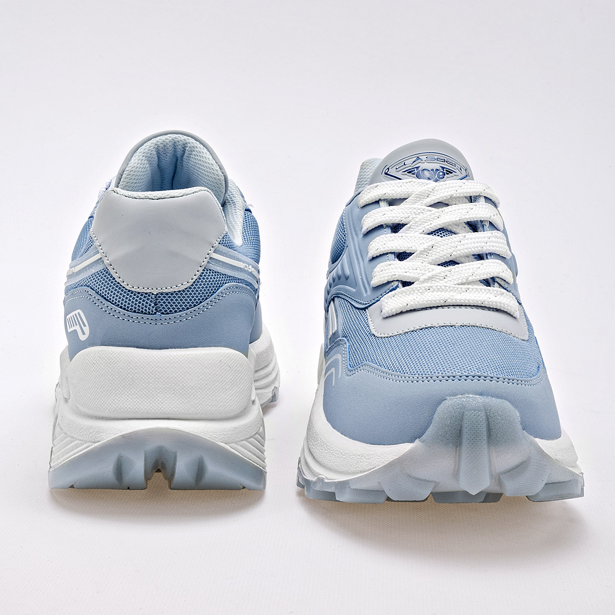CLASBEN OSIRIS MUJER TENIS CASUAL PLATAFORMA 4 CM COLOR AZUL