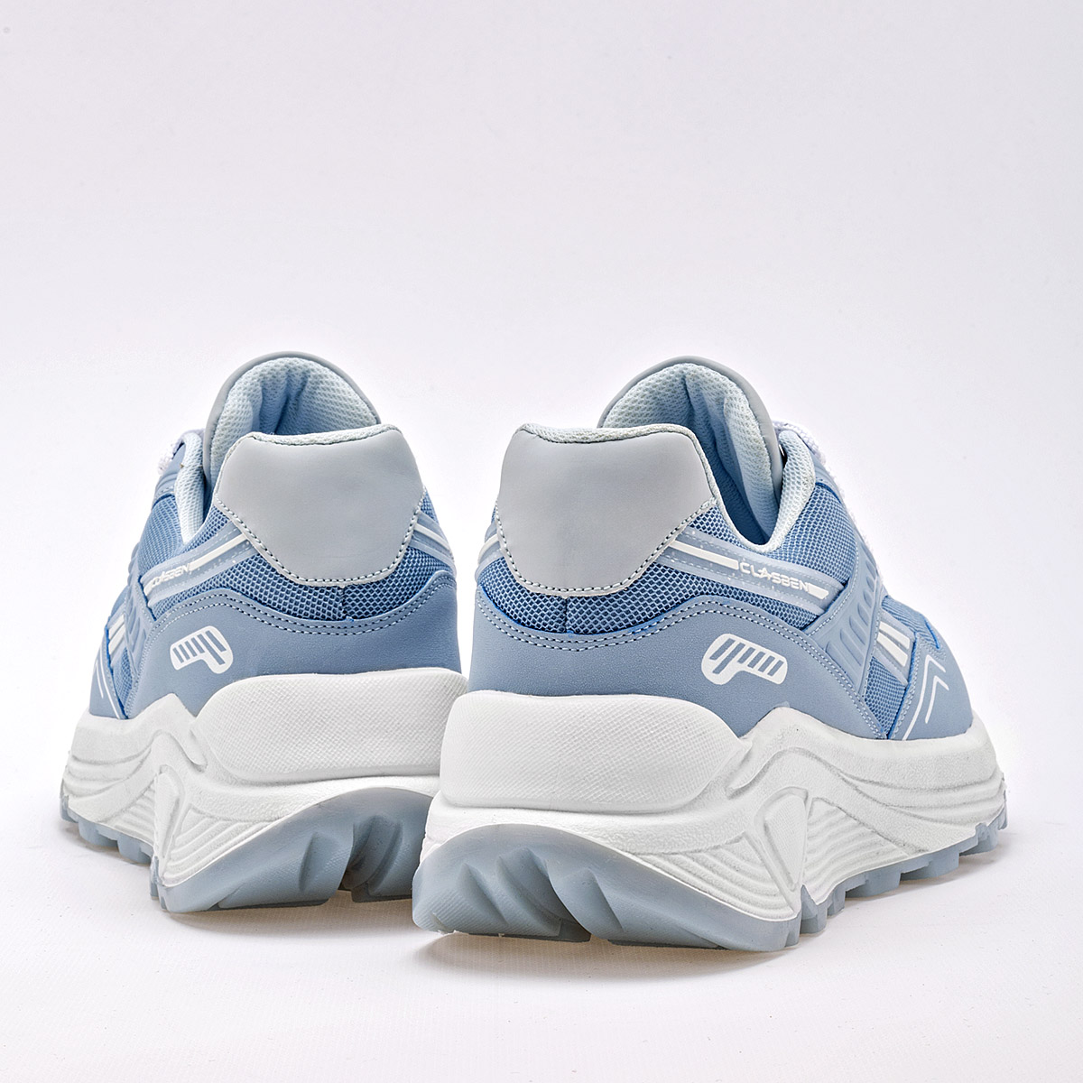 CLASBEN OSIRIS MUJER TENIS CASUAL PLATAFORMA 4 CM COLOR AZUL