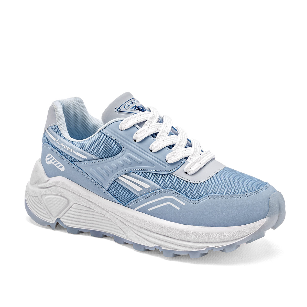 CLASBEN OSIRIS MUJER TENIS CASUAL PLATAFORMA 4 CM COLOR AZUL