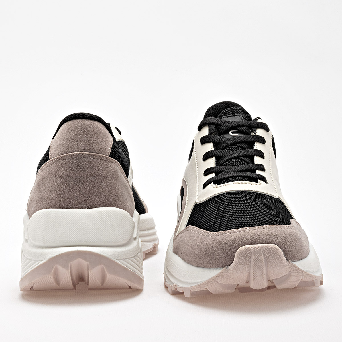 BEEN CLASS 19287 MUJER TENIS CASUAL PLATAFORMA 4 CM COLOR NEGRO LATE ROSA