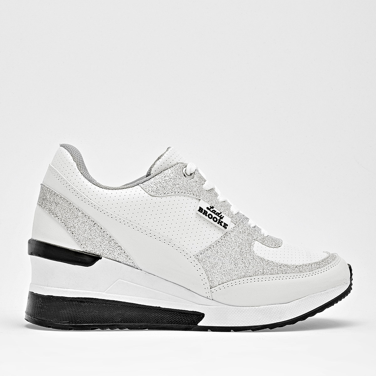 SUGO 1700 MUJER TENIS CASUAL PLATAFORMA 5 CM COLOR NEGRO LATE ROSA