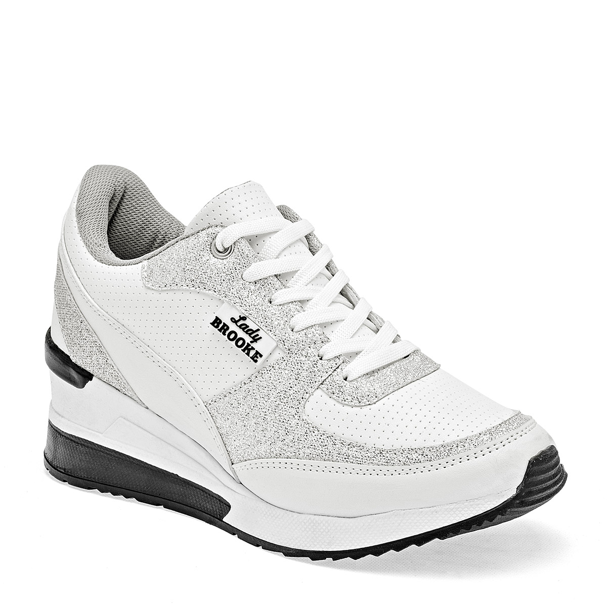 SUGO 1700 MUJER TENIS CASUAL PLATAFORMA 5 CM COLOR NEGRO LATE ROSA