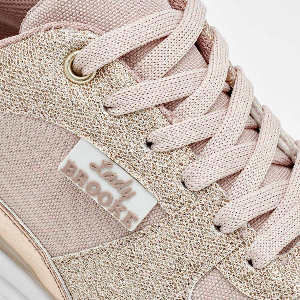 SUGO 1700 MUJER TENIS CASUAL PLATAFORMA 5 CM COLOR MAQUILLAJE ORO ROSA