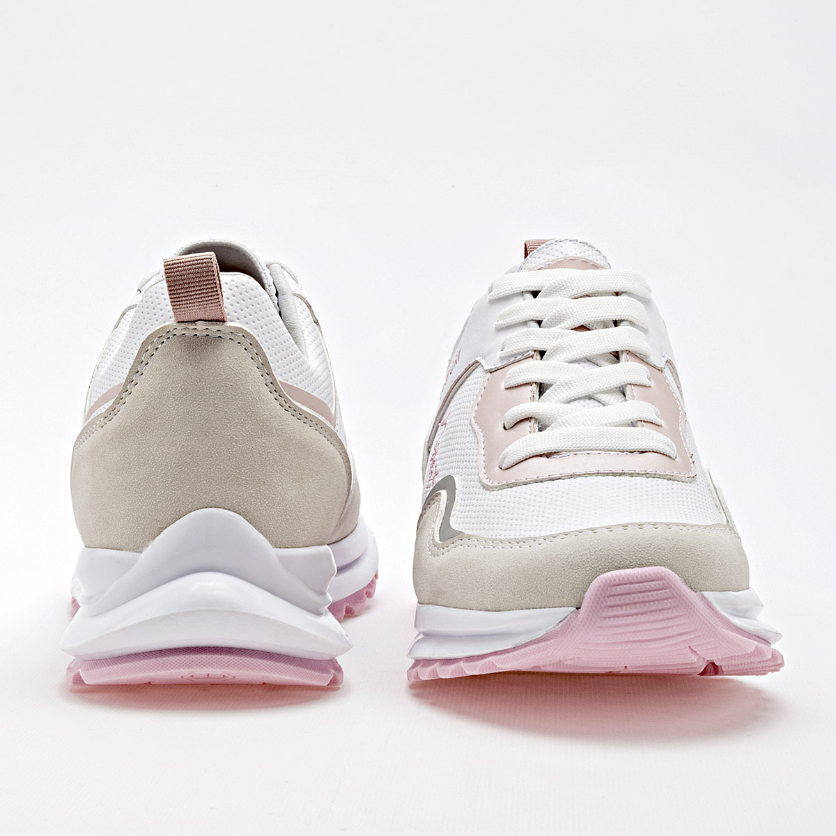 NEOSPORT 132668 MUJER TENIS CASUAL COLOR BLANCO BEIGE ROSA
