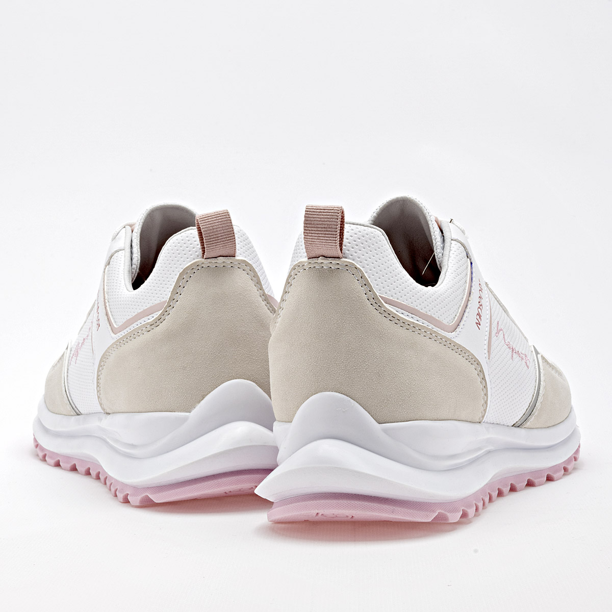 NEOSPORT 132668 MUJER TENIS CASUAL COLOR BLANCO BEIGE ROSA