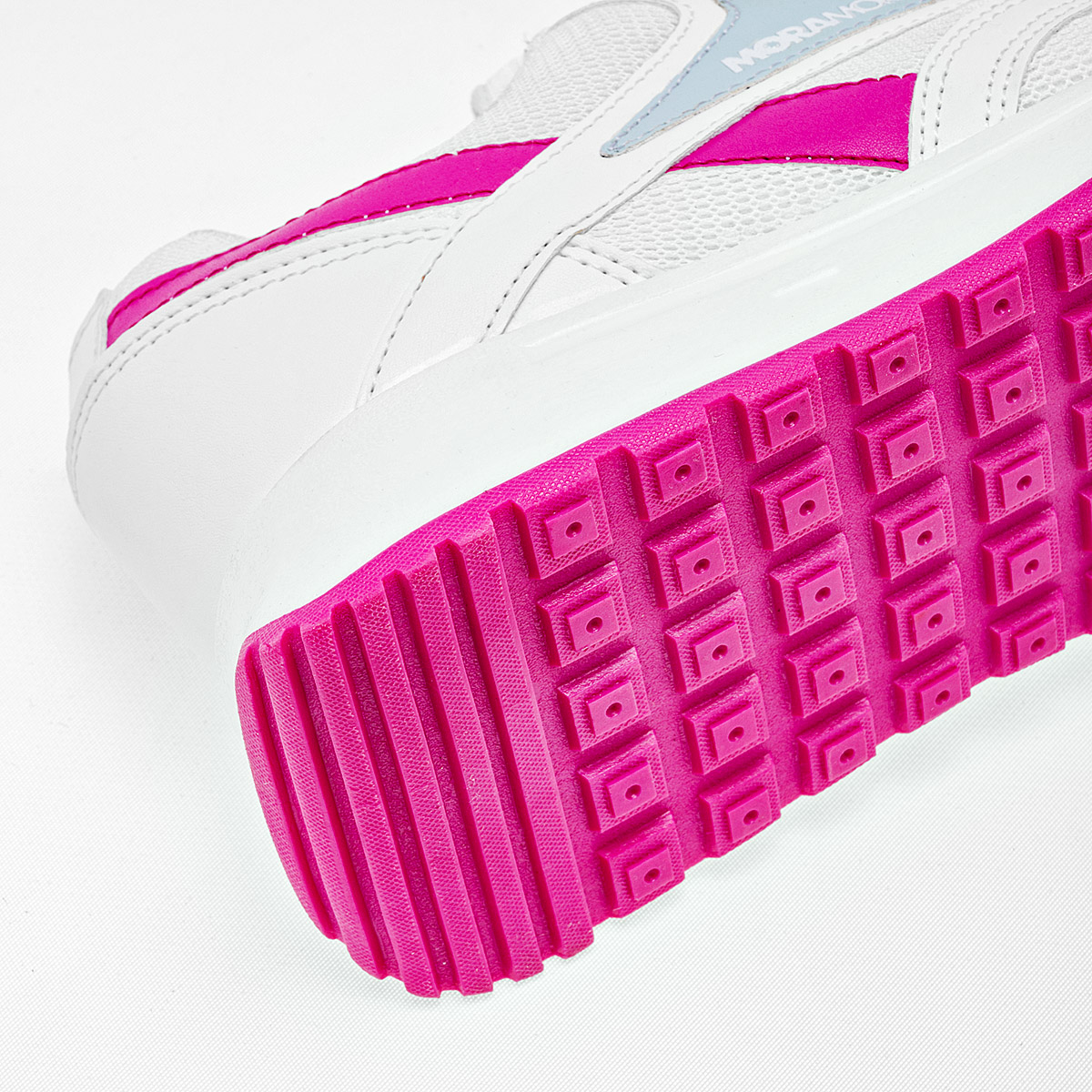 MORAMORA LULA  MUJER TENIS CASUAL COLOR BLANCO FIUSHA AZUL