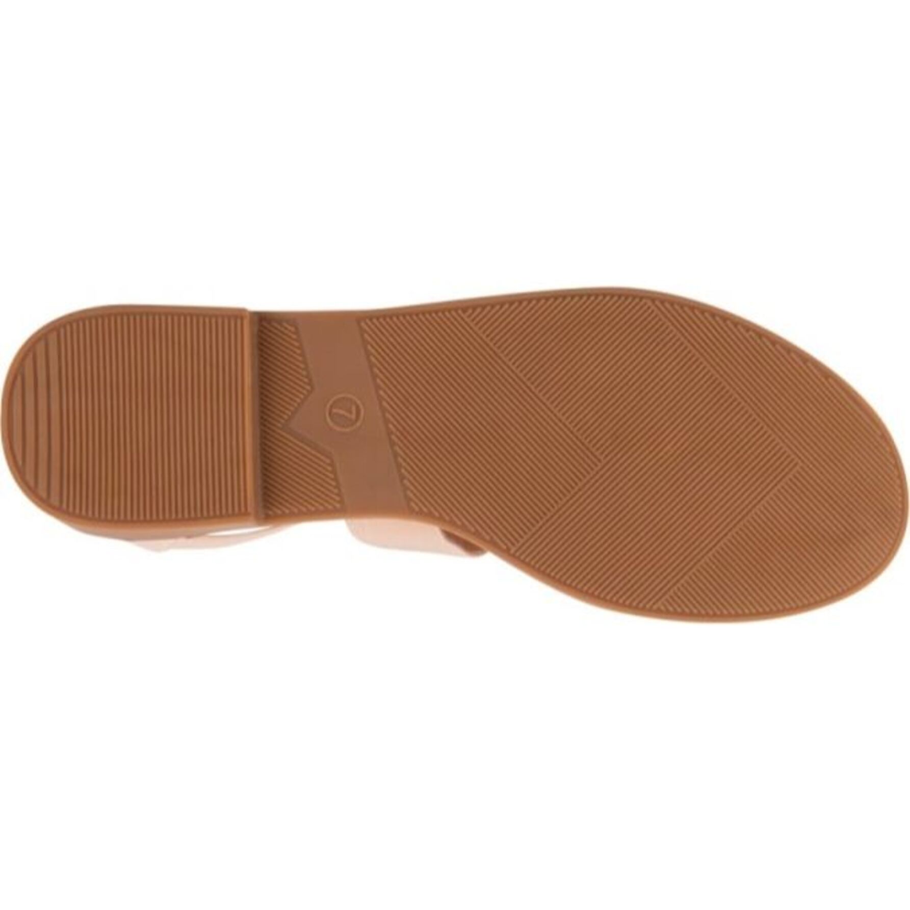 Sandalia para mujer, tipo gladiador, con estilo romano, estoperoles y acabado napa, marca PBPS, color beige, mod. 1191785