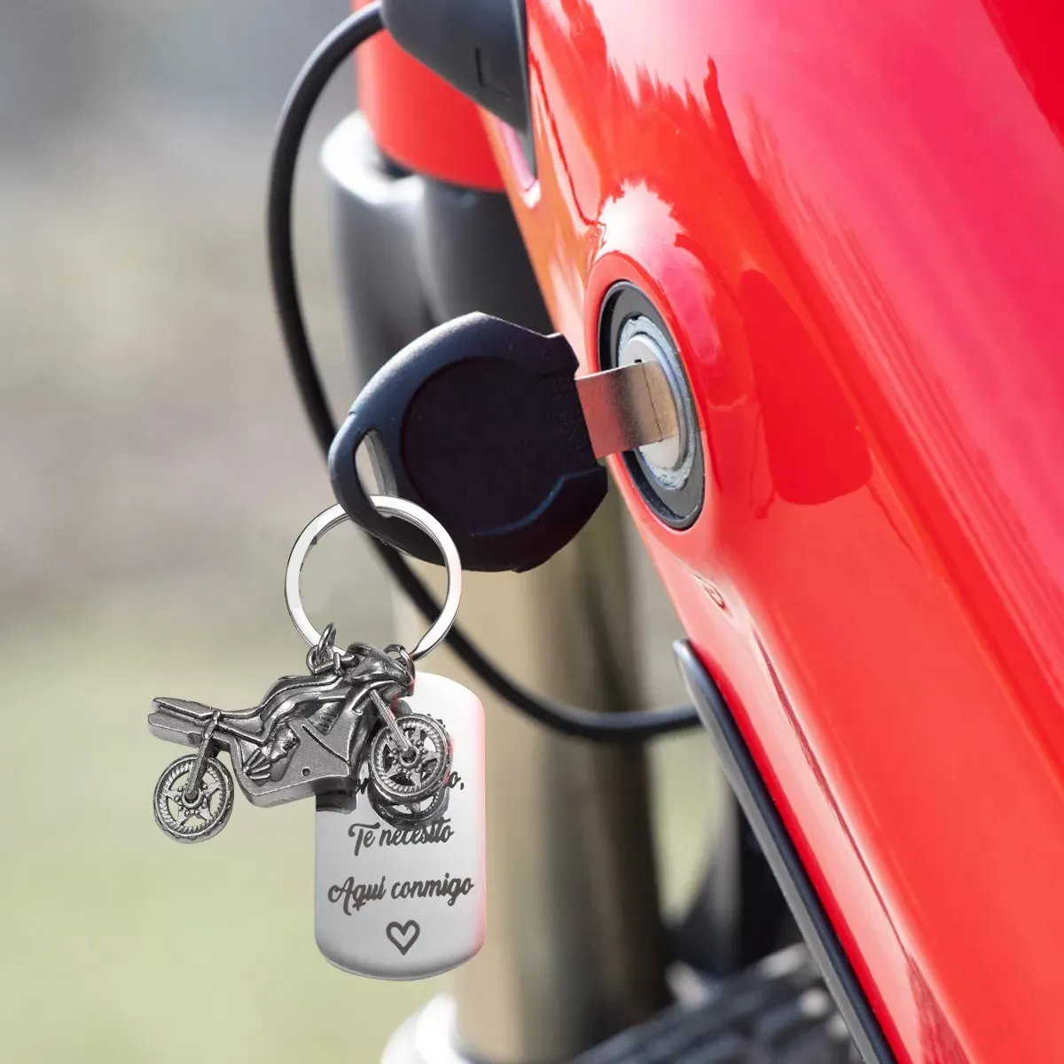 Llavero De Moda Acero Inoxidable De Moto Regalo Para Riders